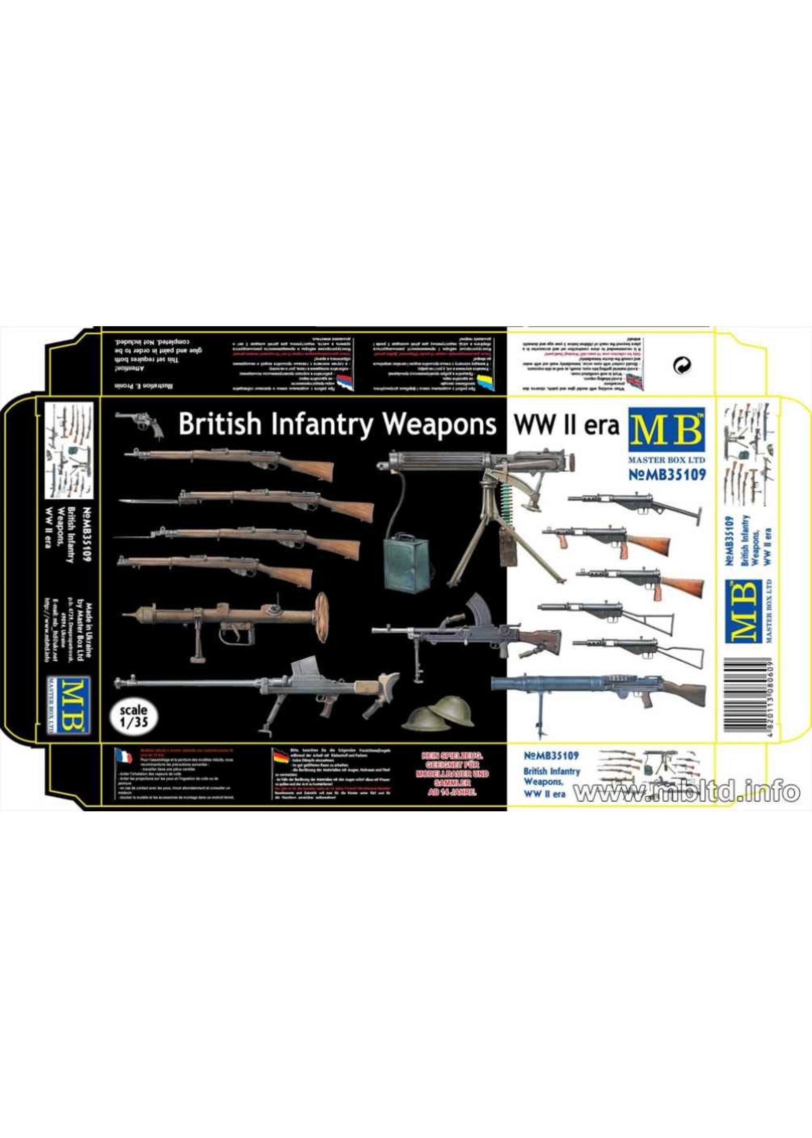 Master Box ***MSTBX35109 WWII British Infantry Weapons (1/35)