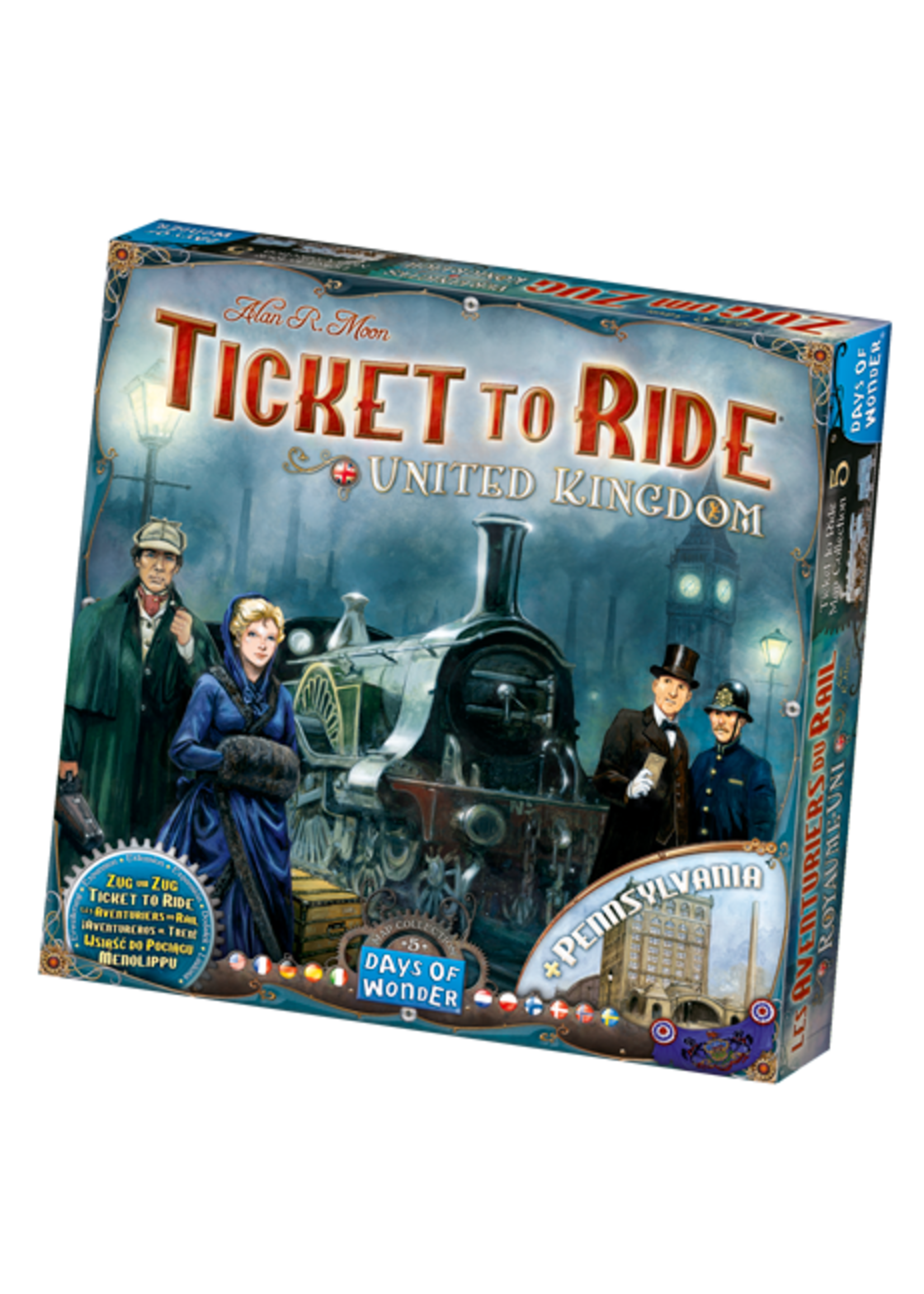 Ticket to Ride Map 5 United Kingdom & Pennsylvania