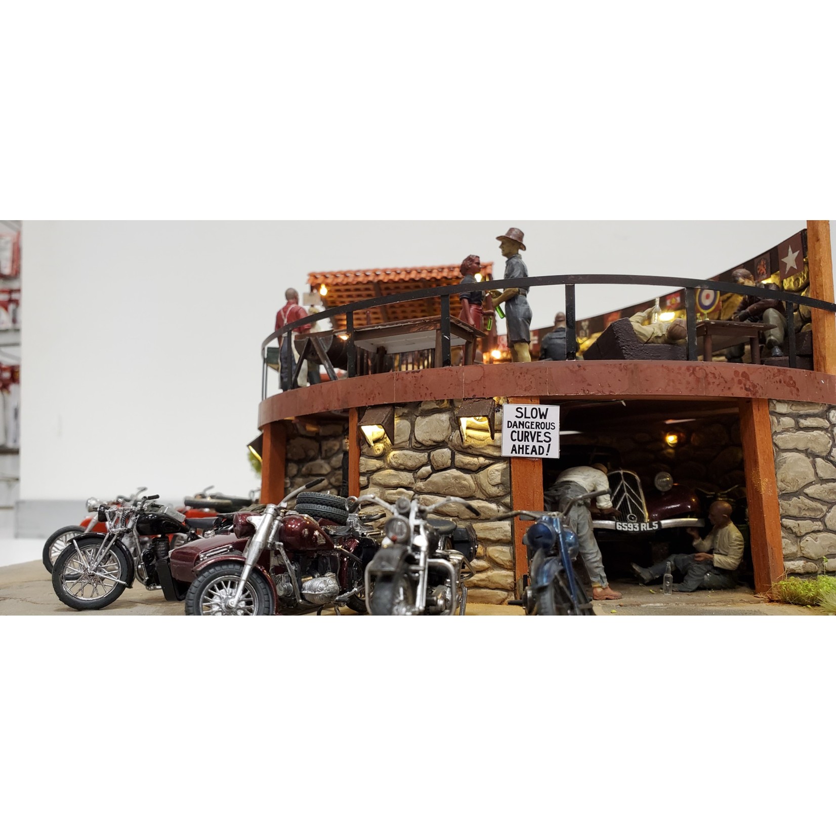 Biker Bar Diorama  -  Devon Arbuckle