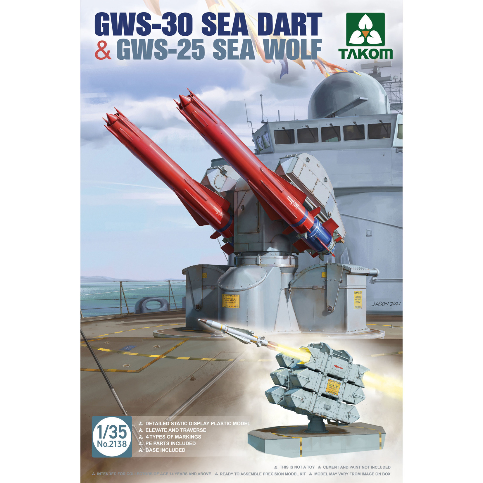 Takom TAK2138 GWS-30 Sea Dart & GWS-25 Sea Wolf (1/35)