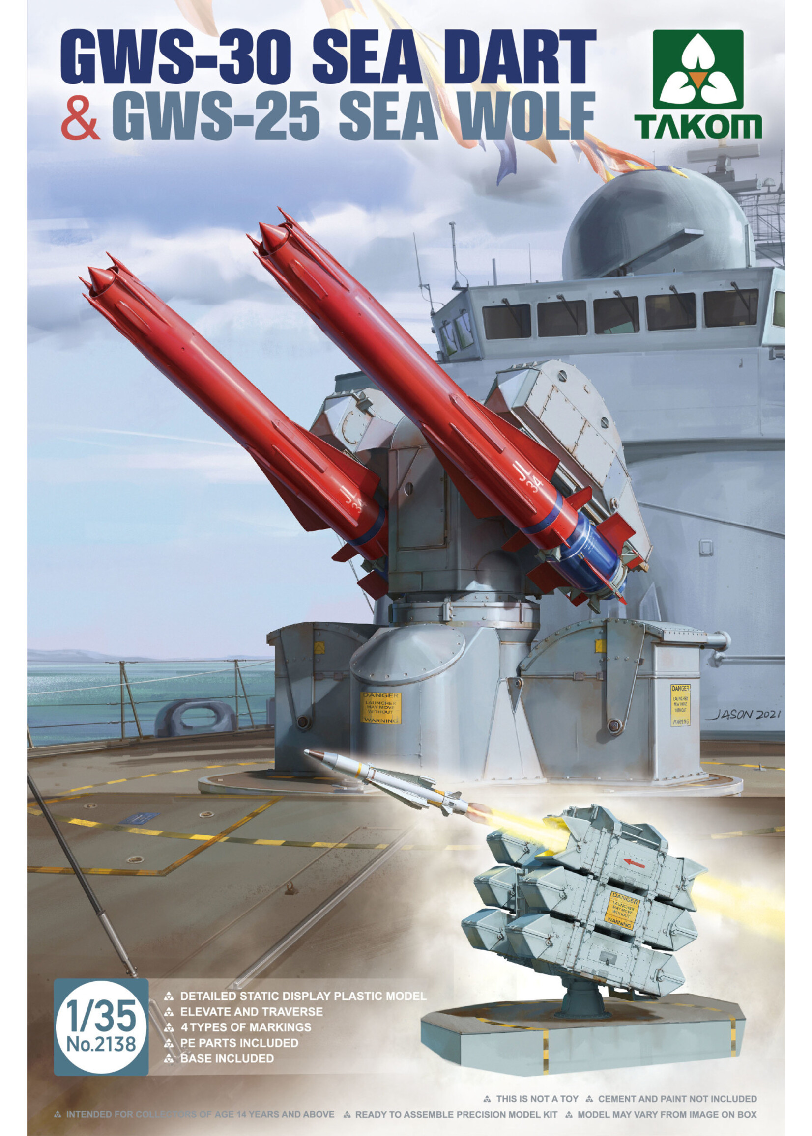 Takom ***zTAK2138 GWS-30 Sea Dart & GWS-25 Sea Wolf (1/35)