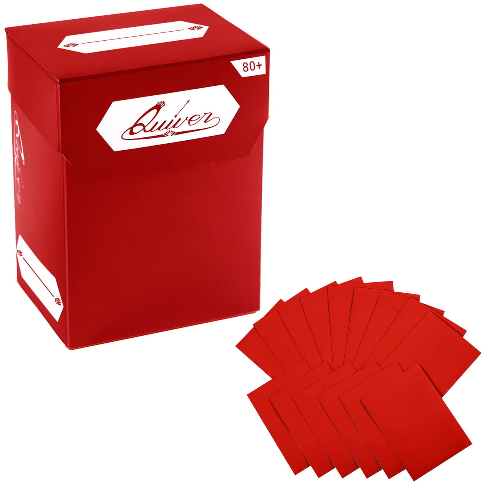 Quiver Time Deck Box Quiver Time Red & 80 Sleeves