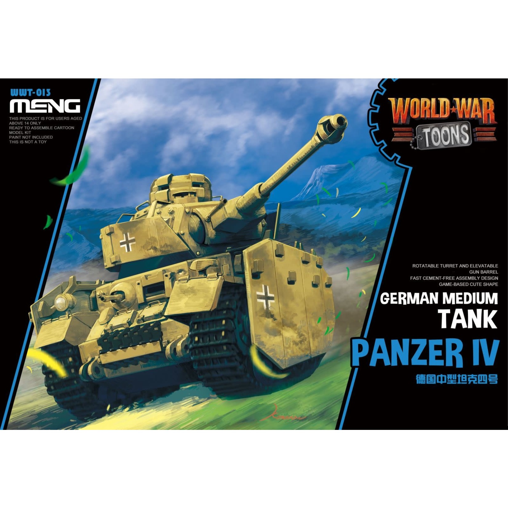 MENG MENGWWT013 German Medium Tank Panzer IV World War Toons