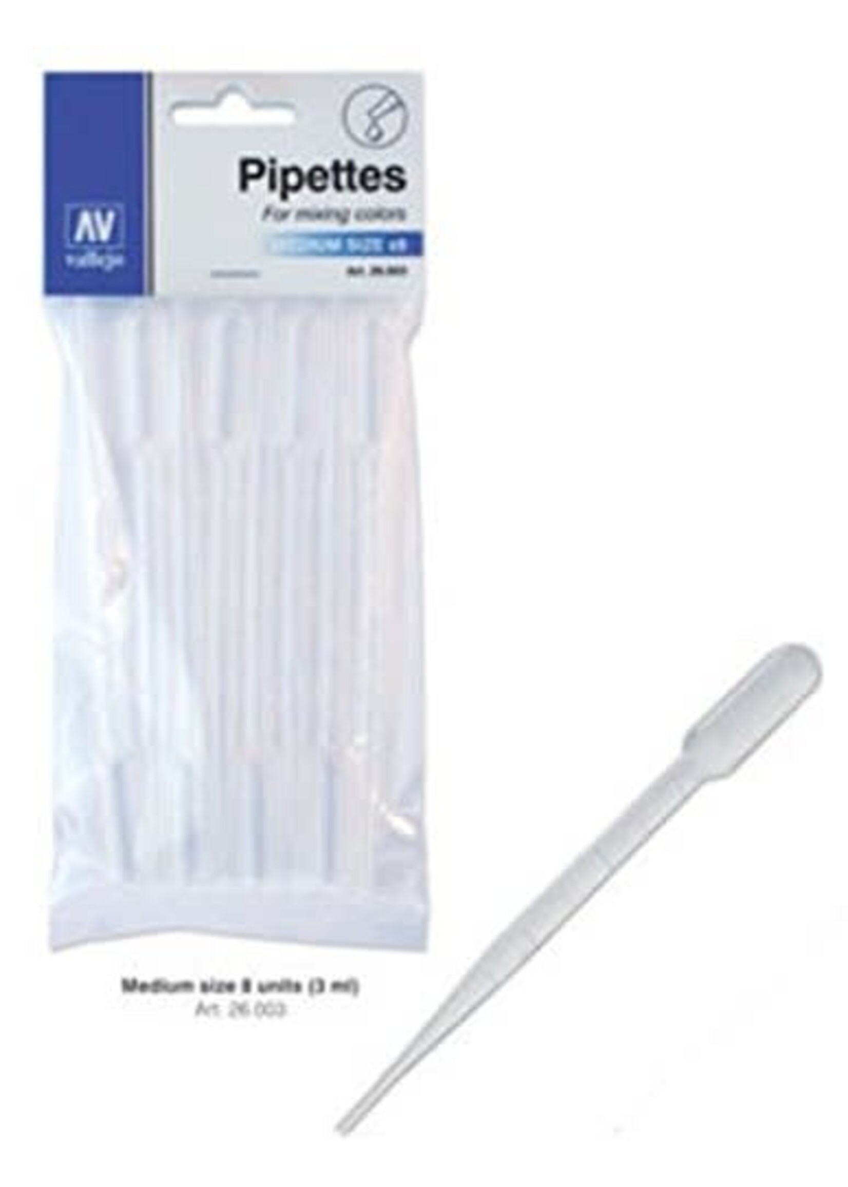 Vallejo VAL26003 Pipettes Medium 3ml (8pc)