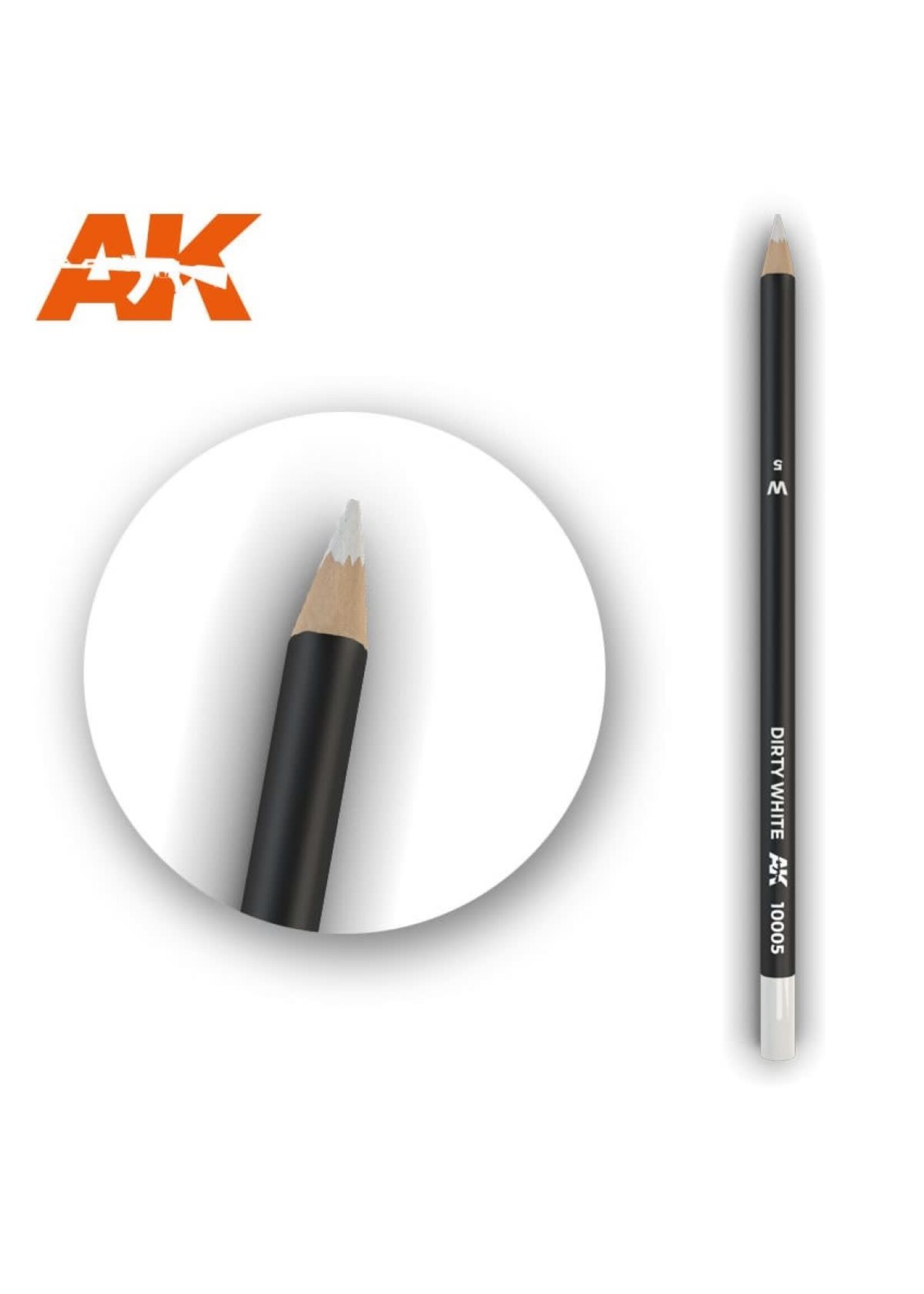 AK Interactive AK-10005 Watercolor Pencil Dirty White (5 Pack)