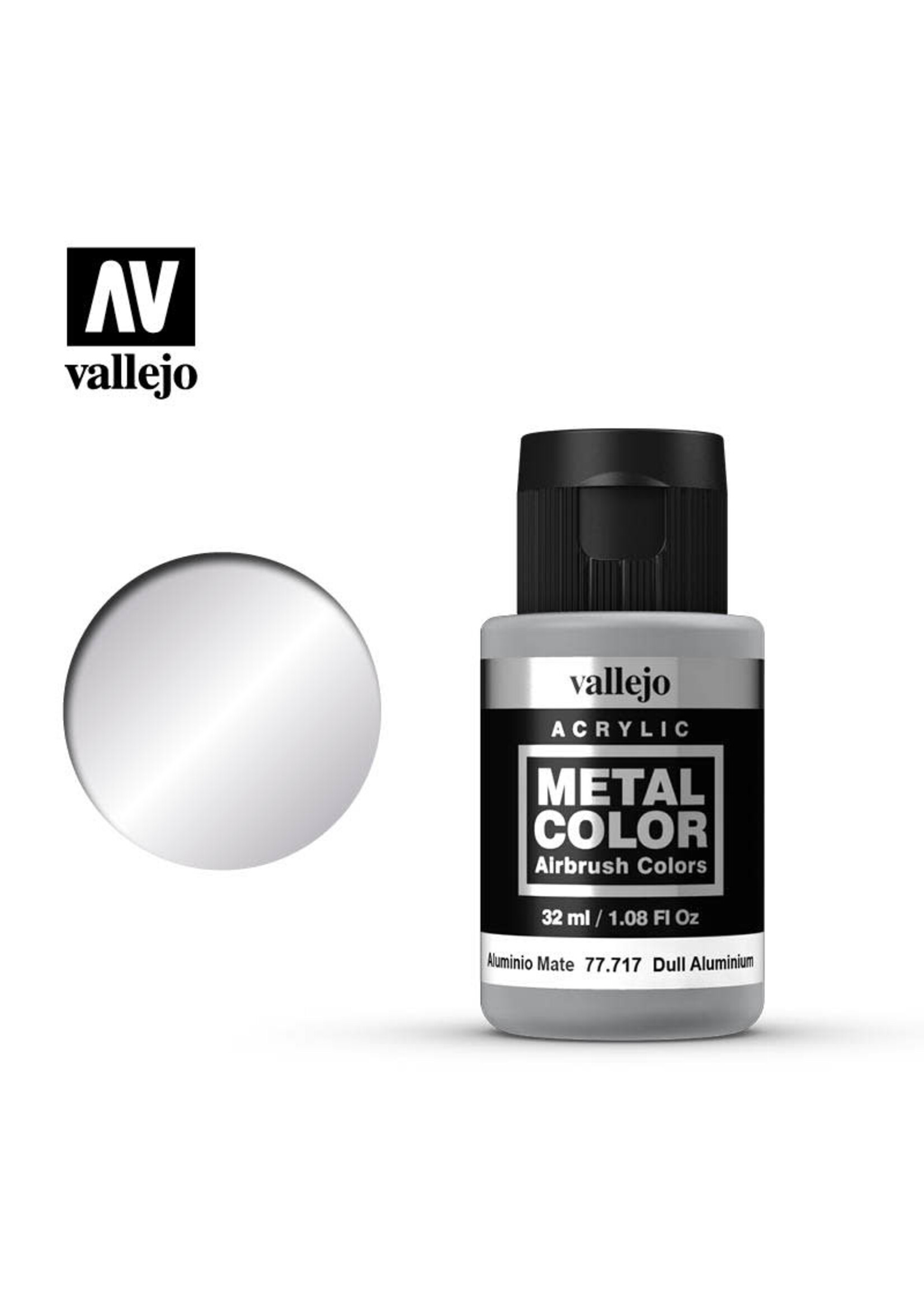 Vallejo VAL77717 Metal Color Dull Aluminum (32ml)