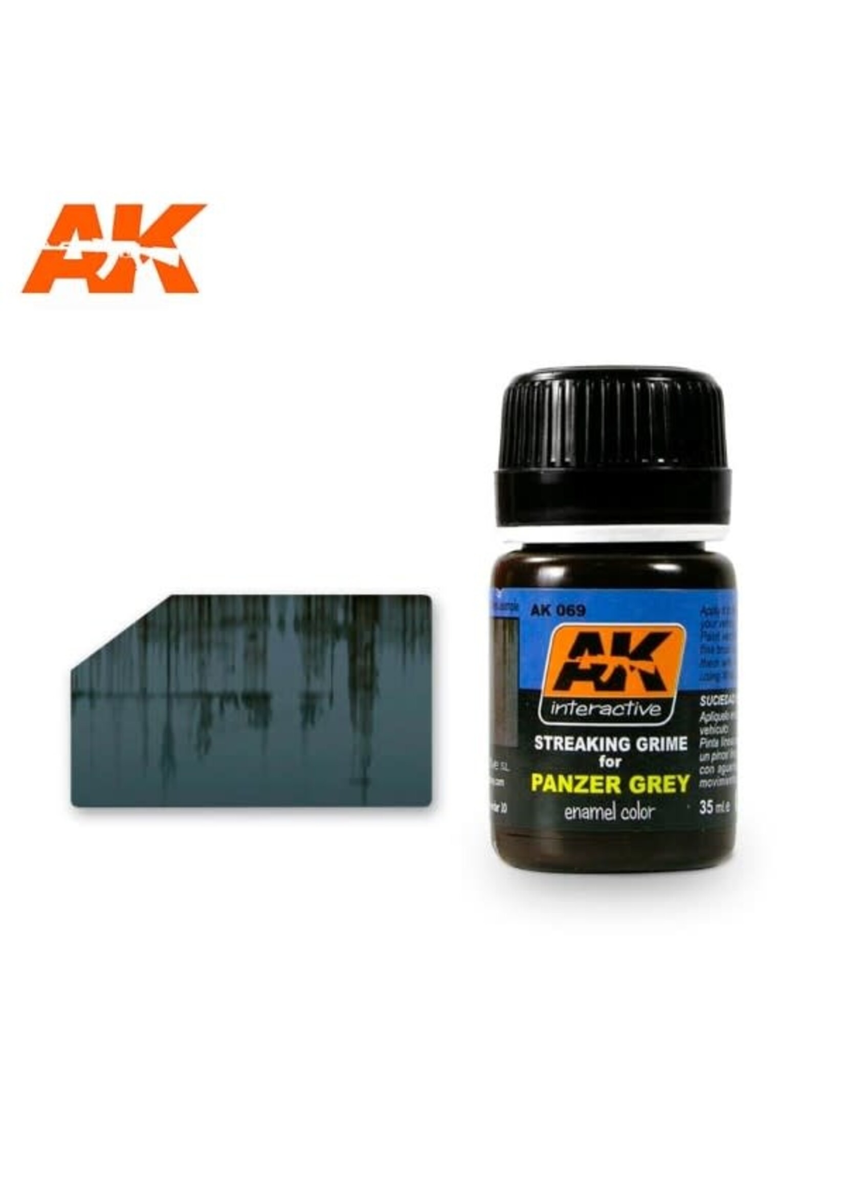 AK Interactive AK-069 Streaking Grime For Panzer Grey Vehicles (35ml)