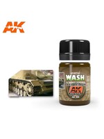 AK Interactive AK-300 Wash For Dark Yellow Vehicles (35ml)