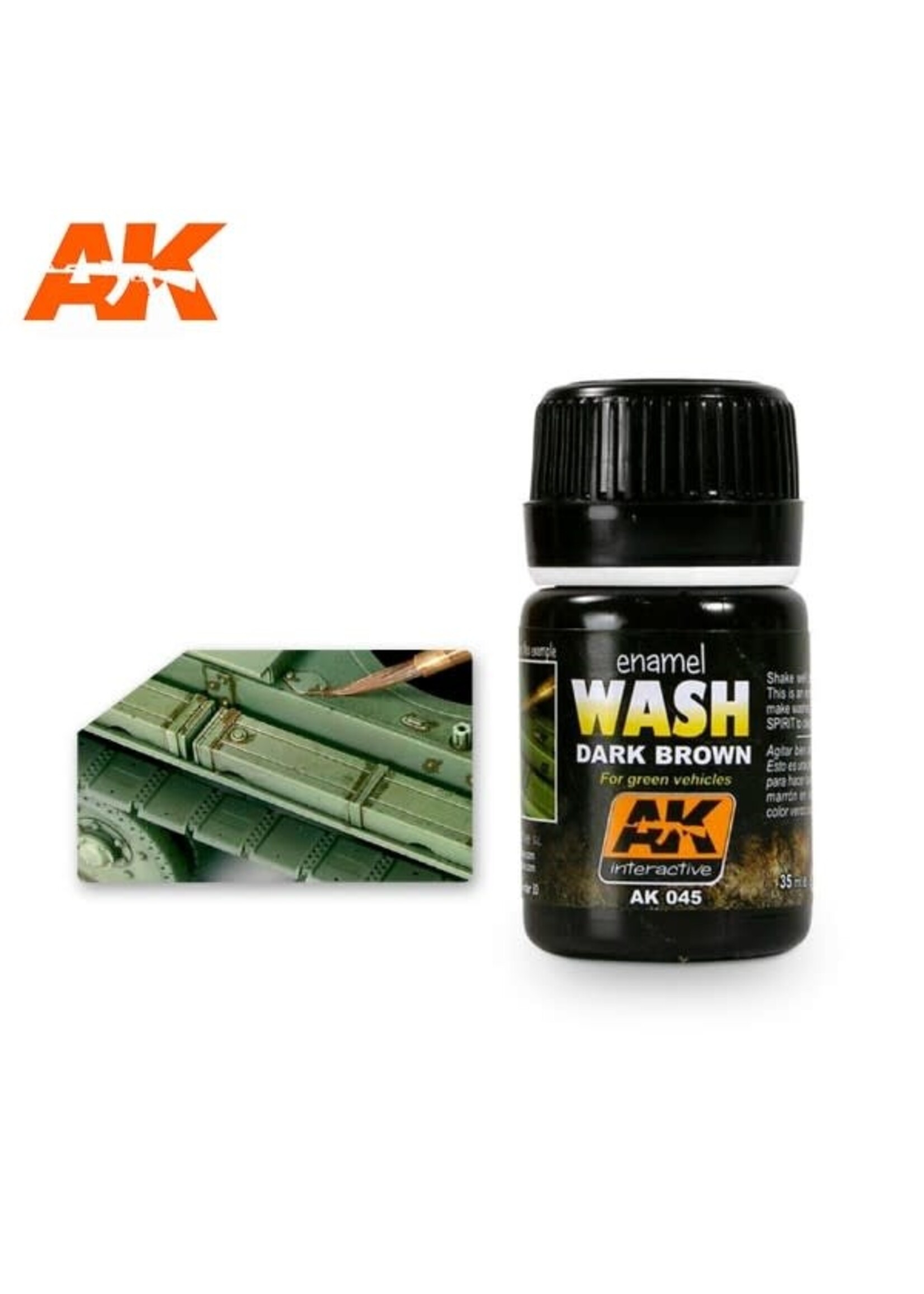 AK Interactive AK-045 Wash For Green Vehicles (35ml)