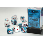 Chessex Dice 16mm 26657 12pc Gemini Astral-Blue/Red