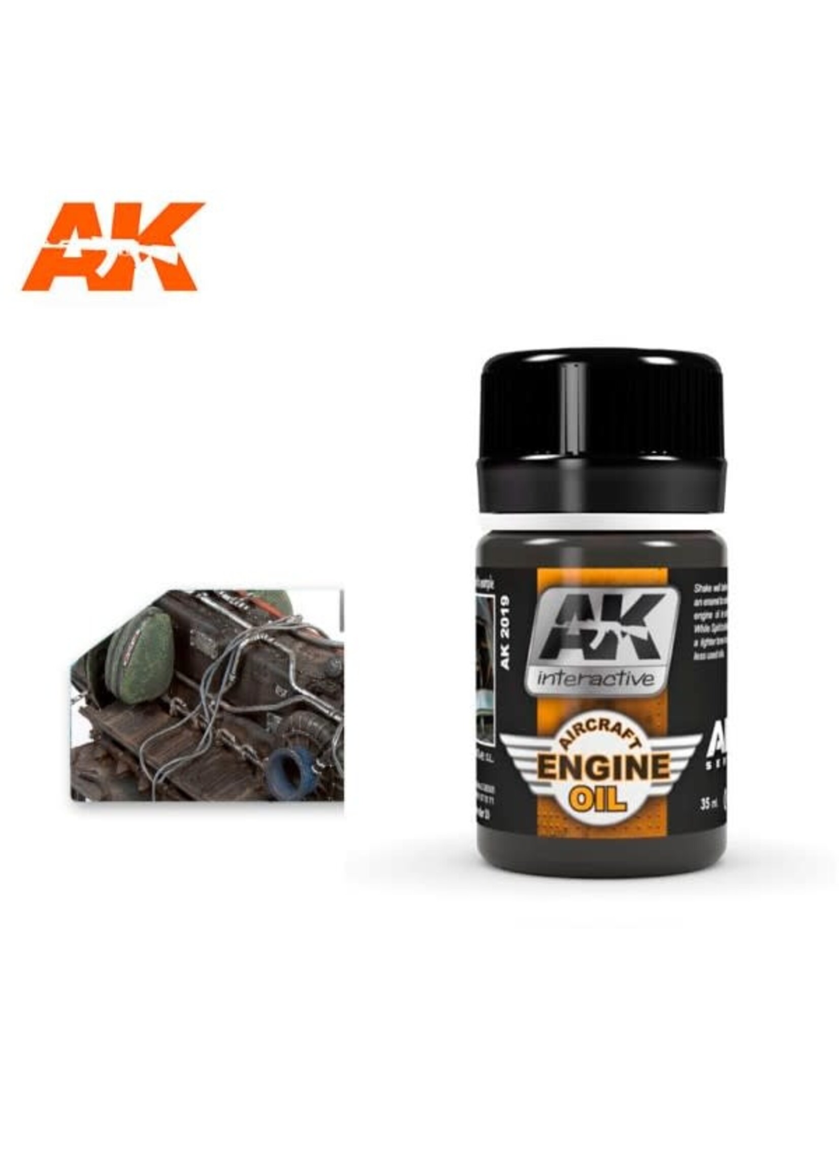 AK Interactive AK-2019 Aircraft Engine Oil (35ml)