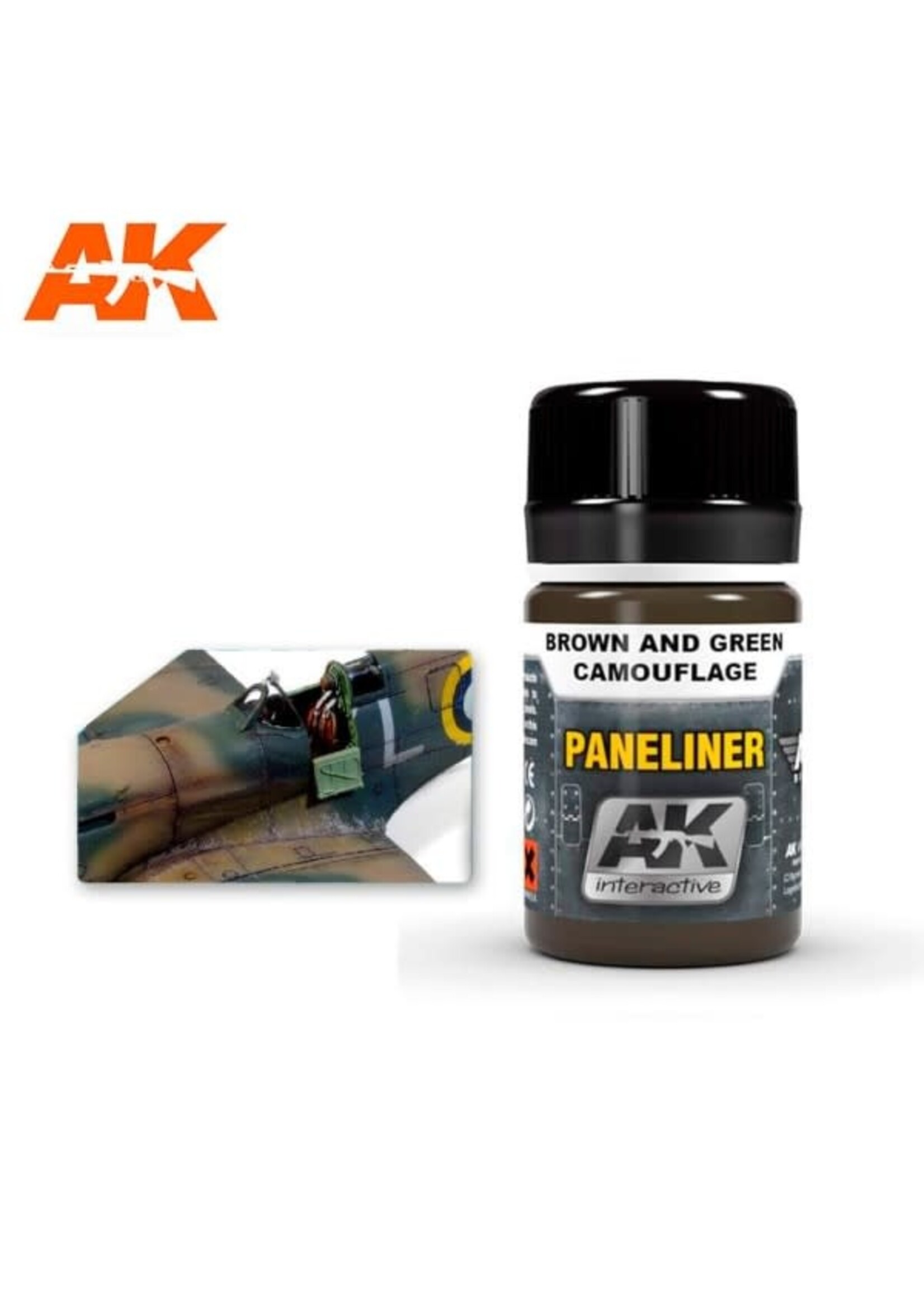 AK Interactive AK-2071 Paneliner For Brown And Green Camouflage (35ml)