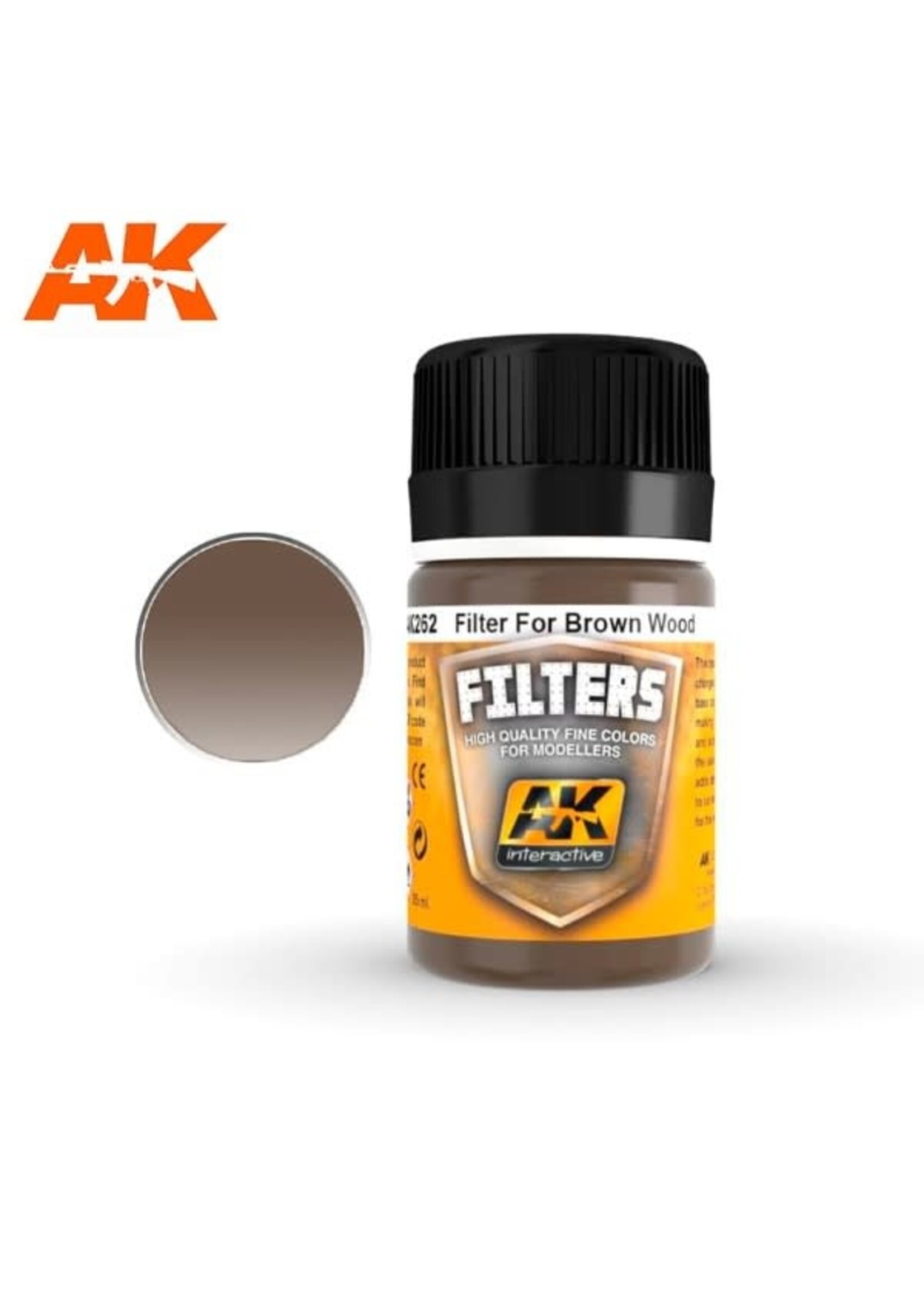 AK Interactive AK-262 Dark Filter For Wood (35ml)
