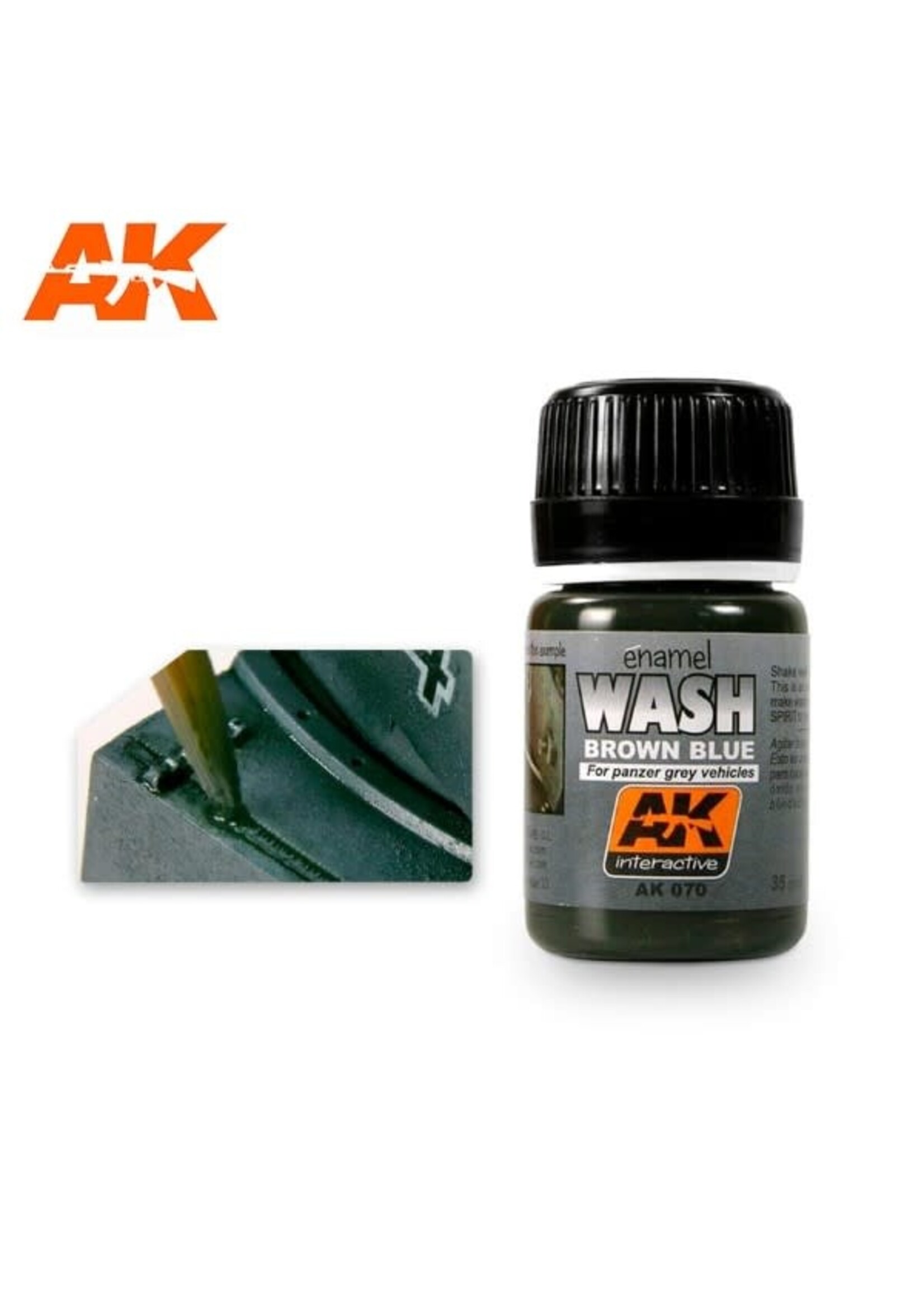 AK Interactive AK-070 Wash For Panzer Grey Vehicles (35ml)