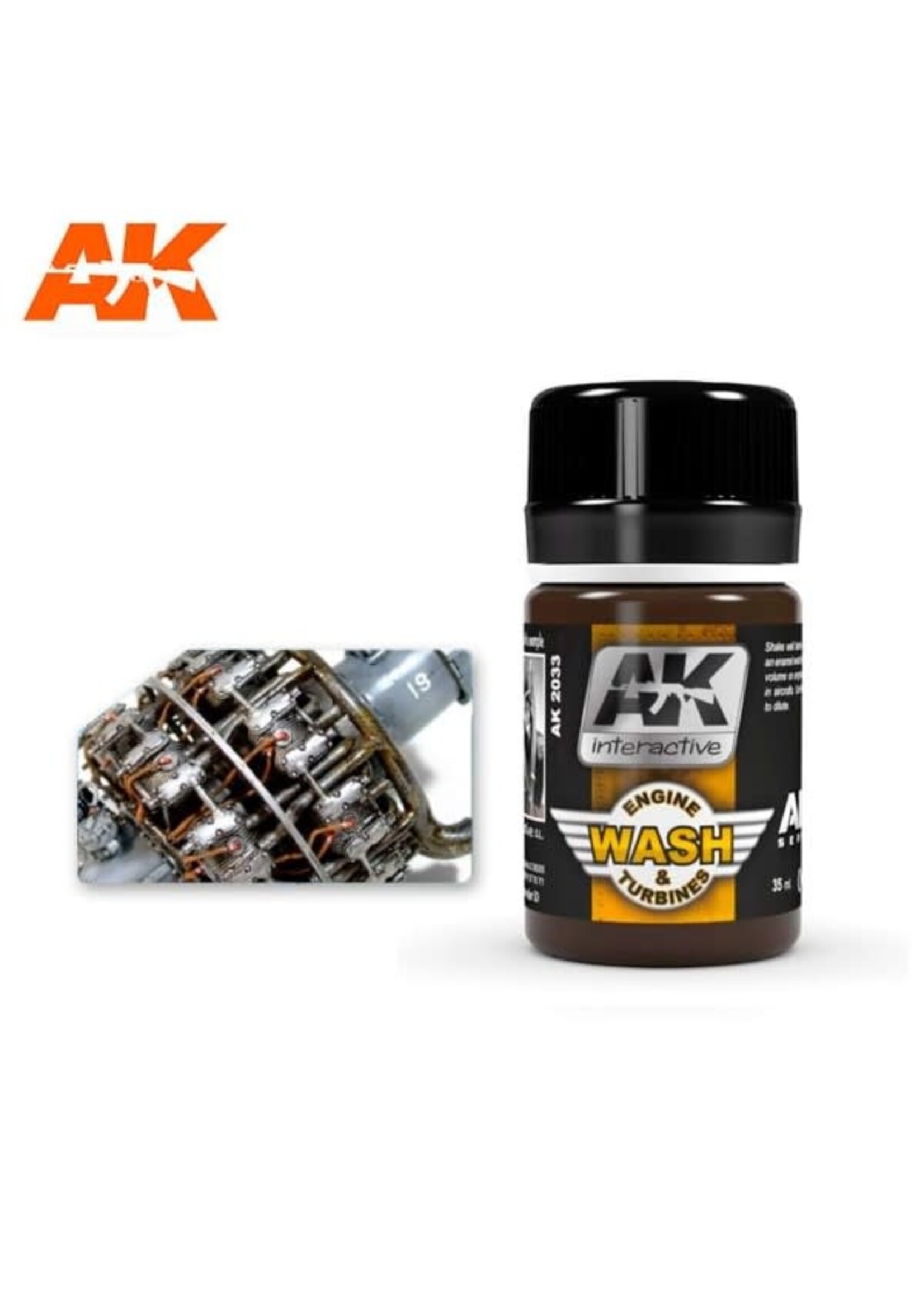 AK Interactive AK-2033 Wash For Aircraft Engine (35ml)