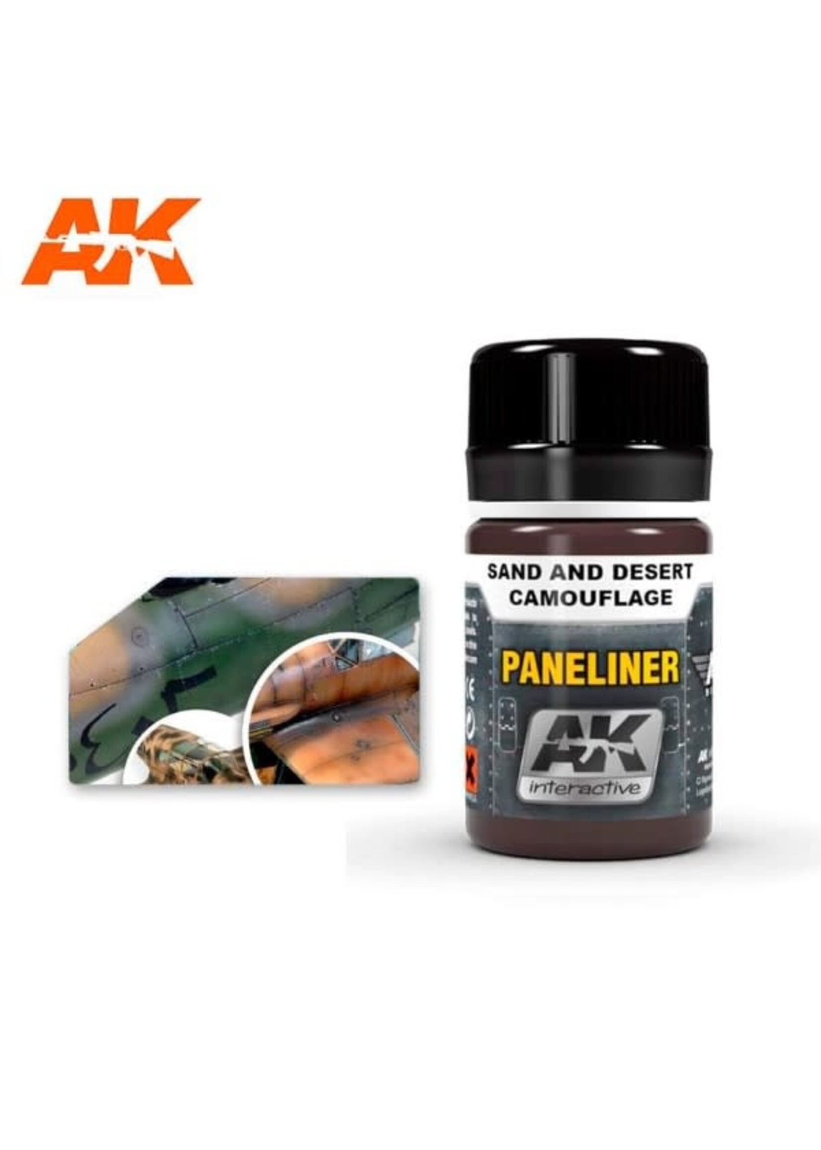AK Interactive AK-2073 Paneliner For Sand And Desert Camouflage (35ml)