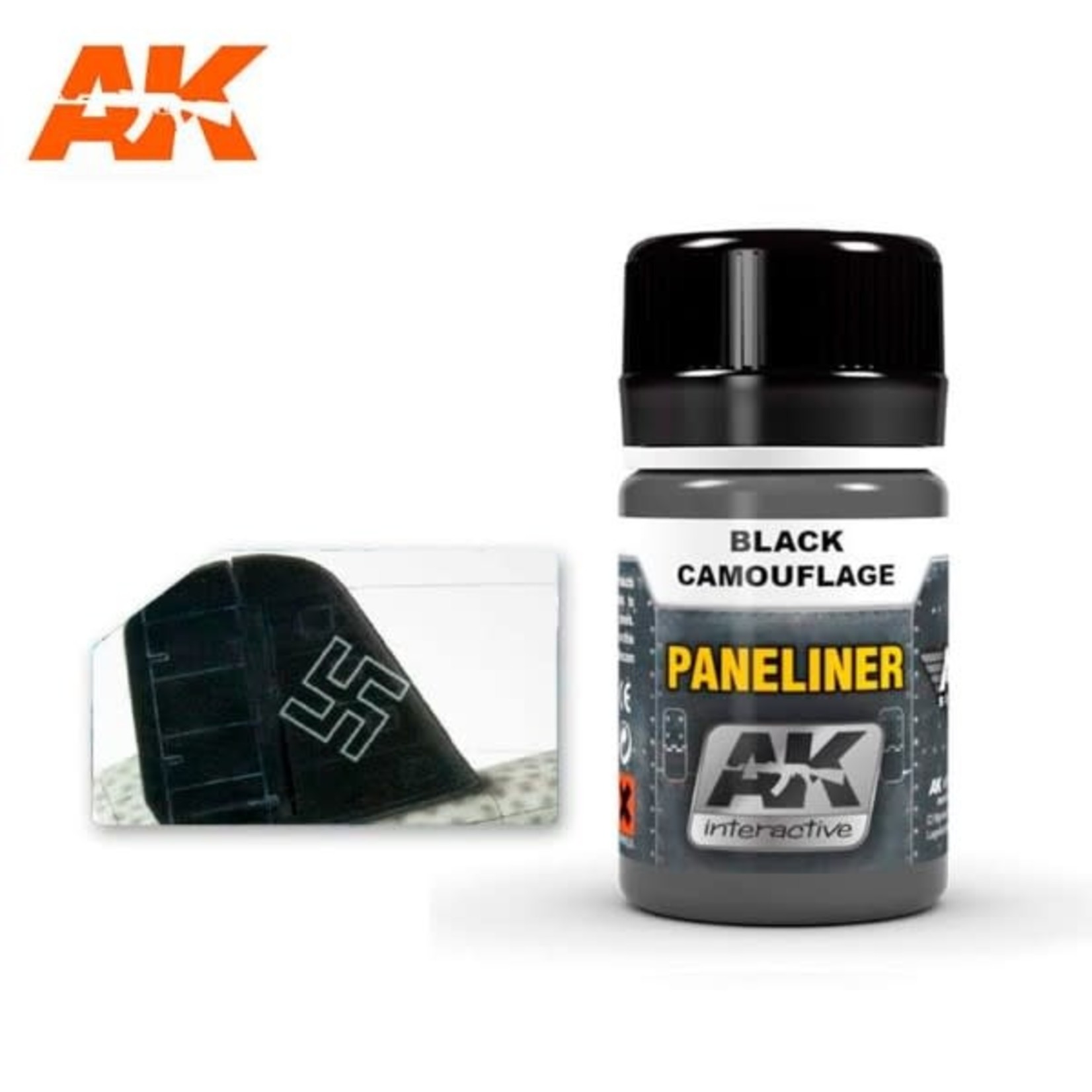 AK Interactive AK-2075 Paneliner For Black Camouflage (35ml)