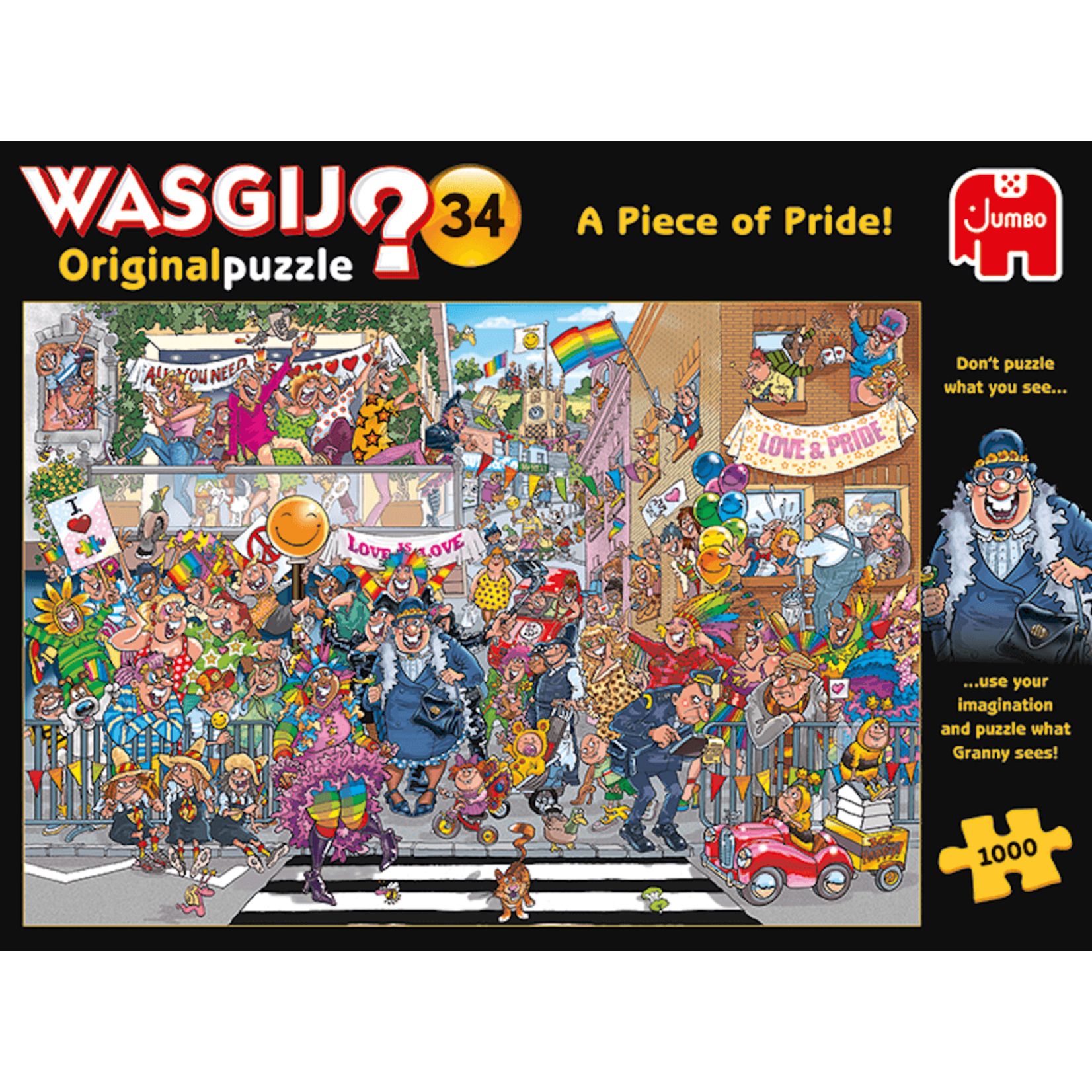 Jumbo JUM19181 WASGIJ A Piece of Pride (Puzzle1000)