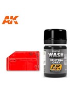 AK Interactive AK-677 Neutral Grey For White/Black Wash (35ml)