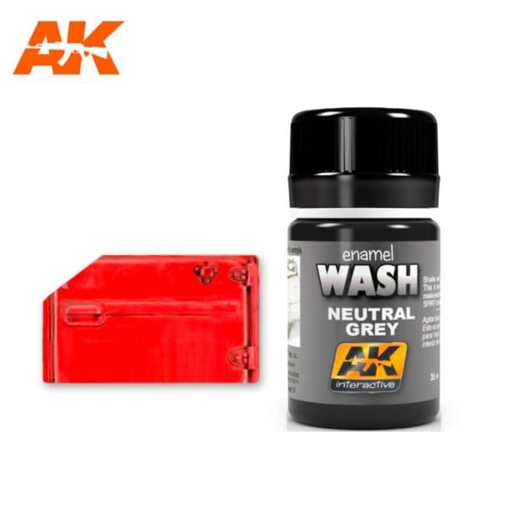 AK Interactive AK-677 Neutral Grey For White/Black Wash (35ml)