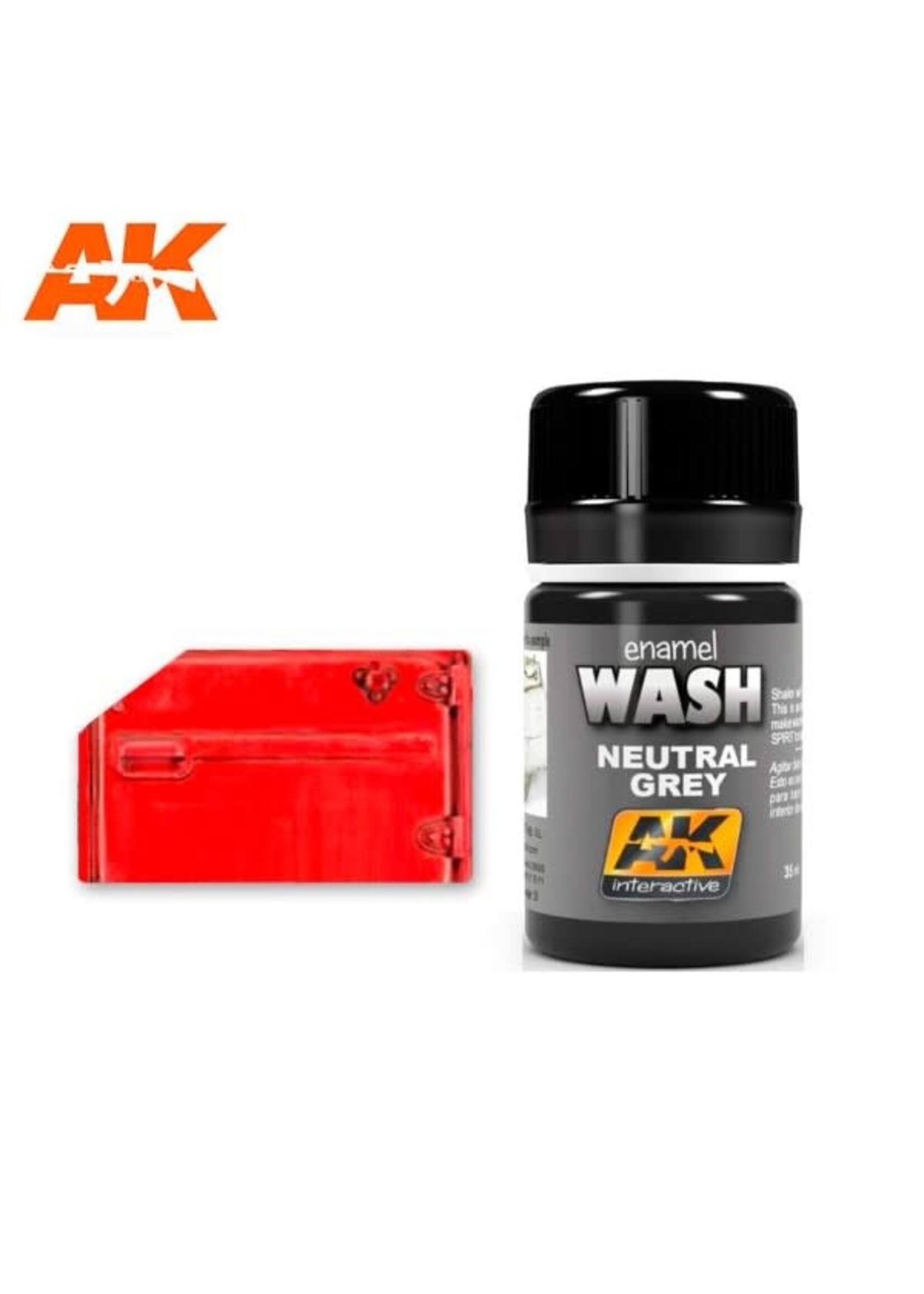 AK Interactive AK-677 Neutral Grey For White/Black Wash (35ml)