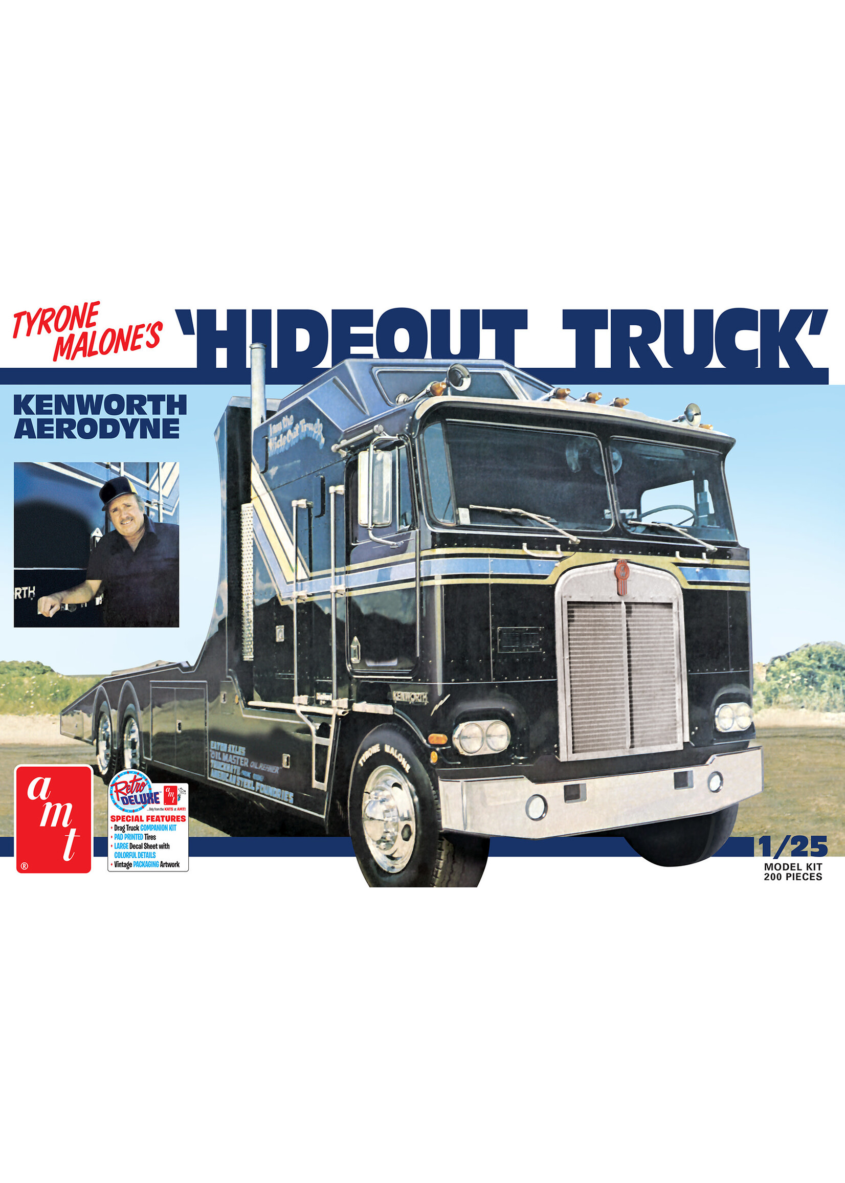 AMT AMT1158 Hideout Kenworth Transporter Tyrone Malone (1/25)