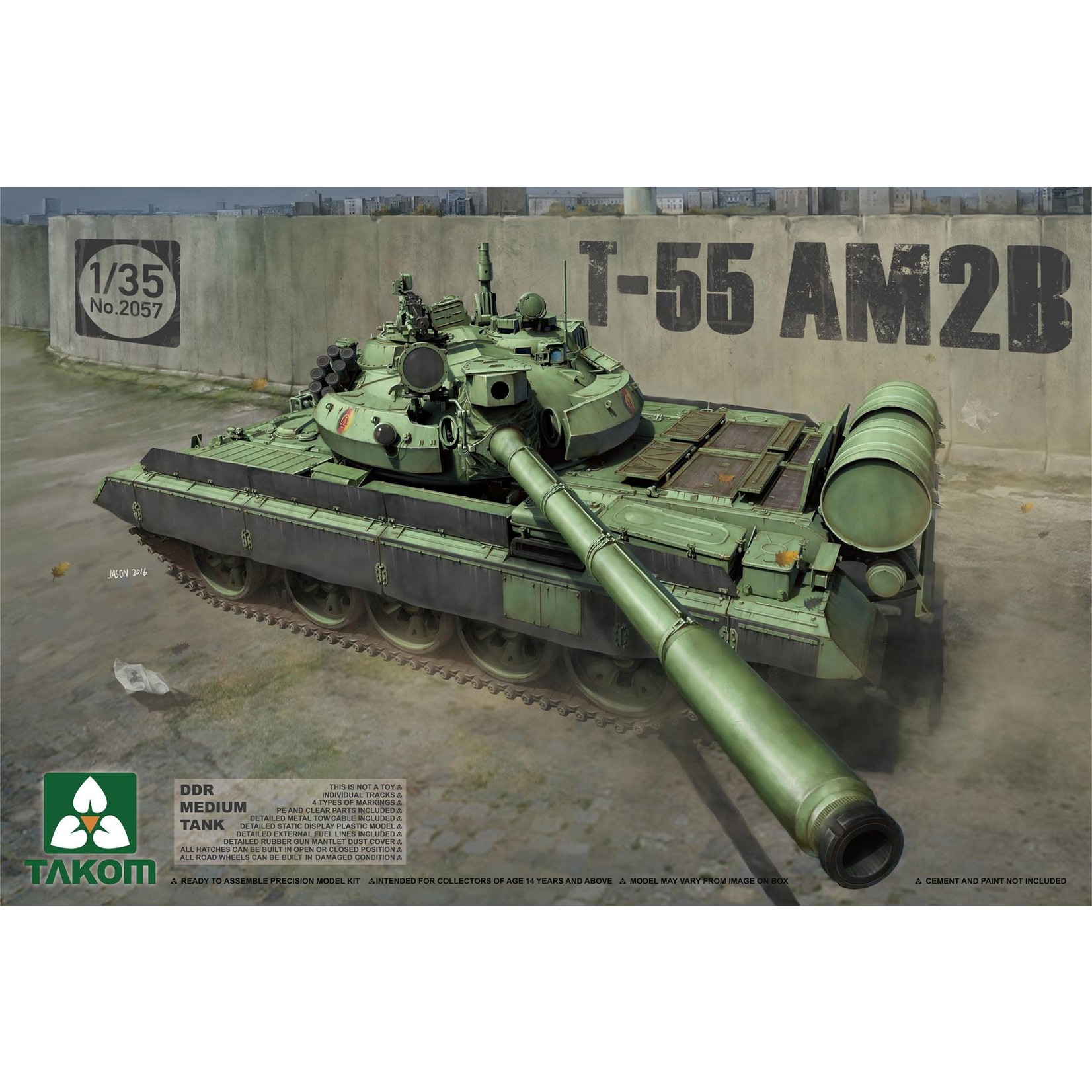 Takom TAK2057 DDR Medium Tank T-55 AM2B (1/35)