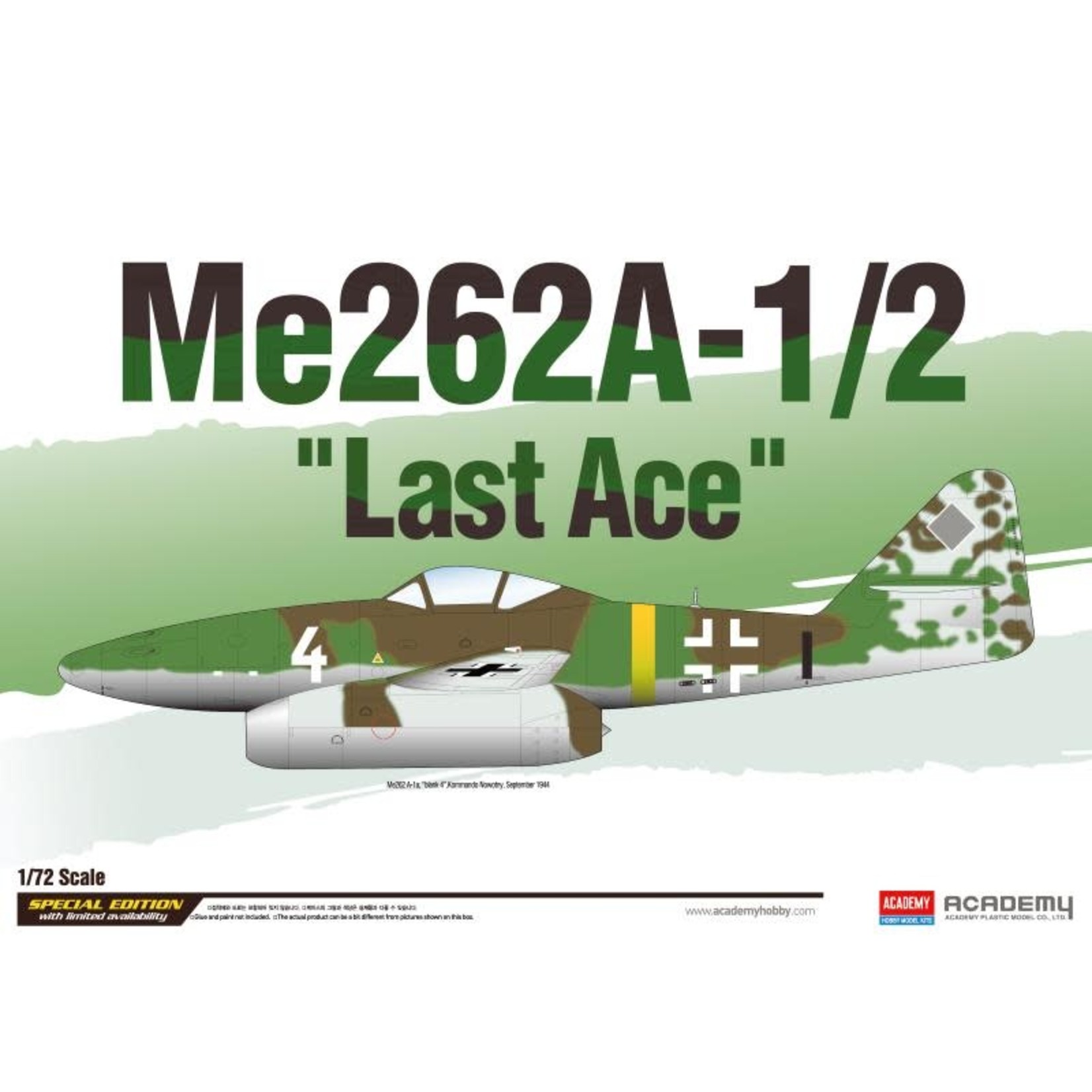 Academy ACA12542 Me262A-1/2 Last Ace (1/72)