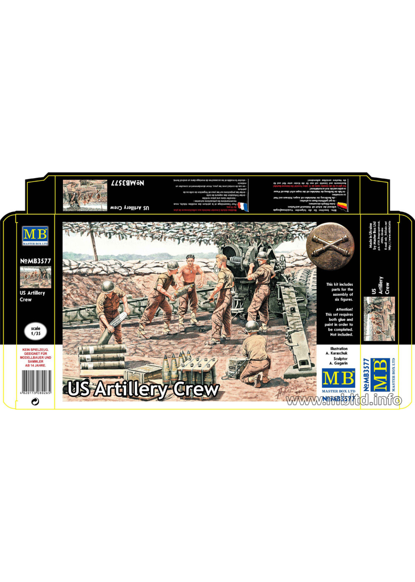 Master Box ***zMSTBX3577 US Artillery Crew (1/35)