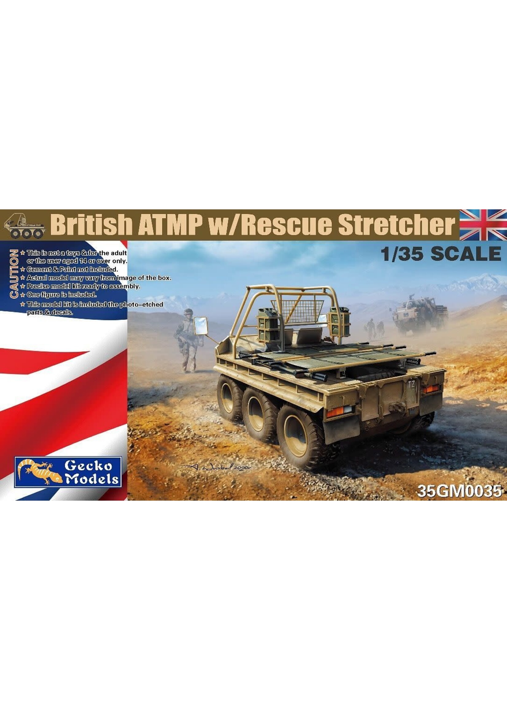 Gecko ***GEK35GM0035 British ATMP with Rescue Stretcher (1/35)