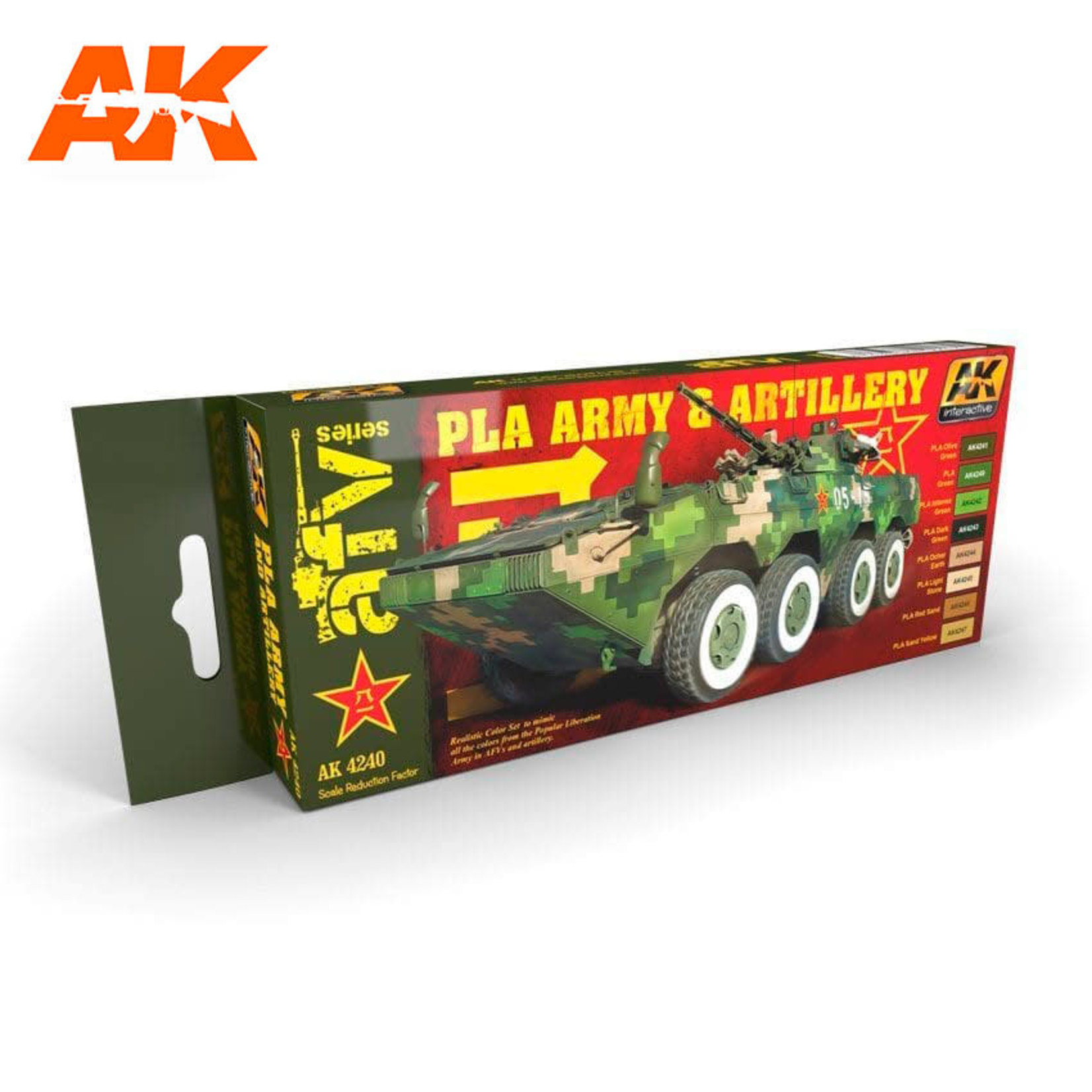 AK Interactive AK-4240 PLA Army & Artillery Paint Set