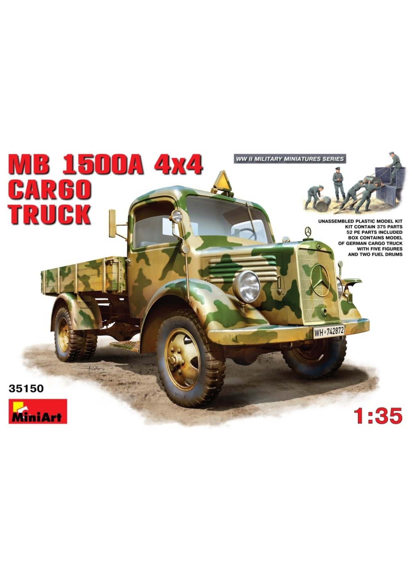 MiniArt ***MIART35150 MB 1500A 4x4 Cargo Truck (1/35)