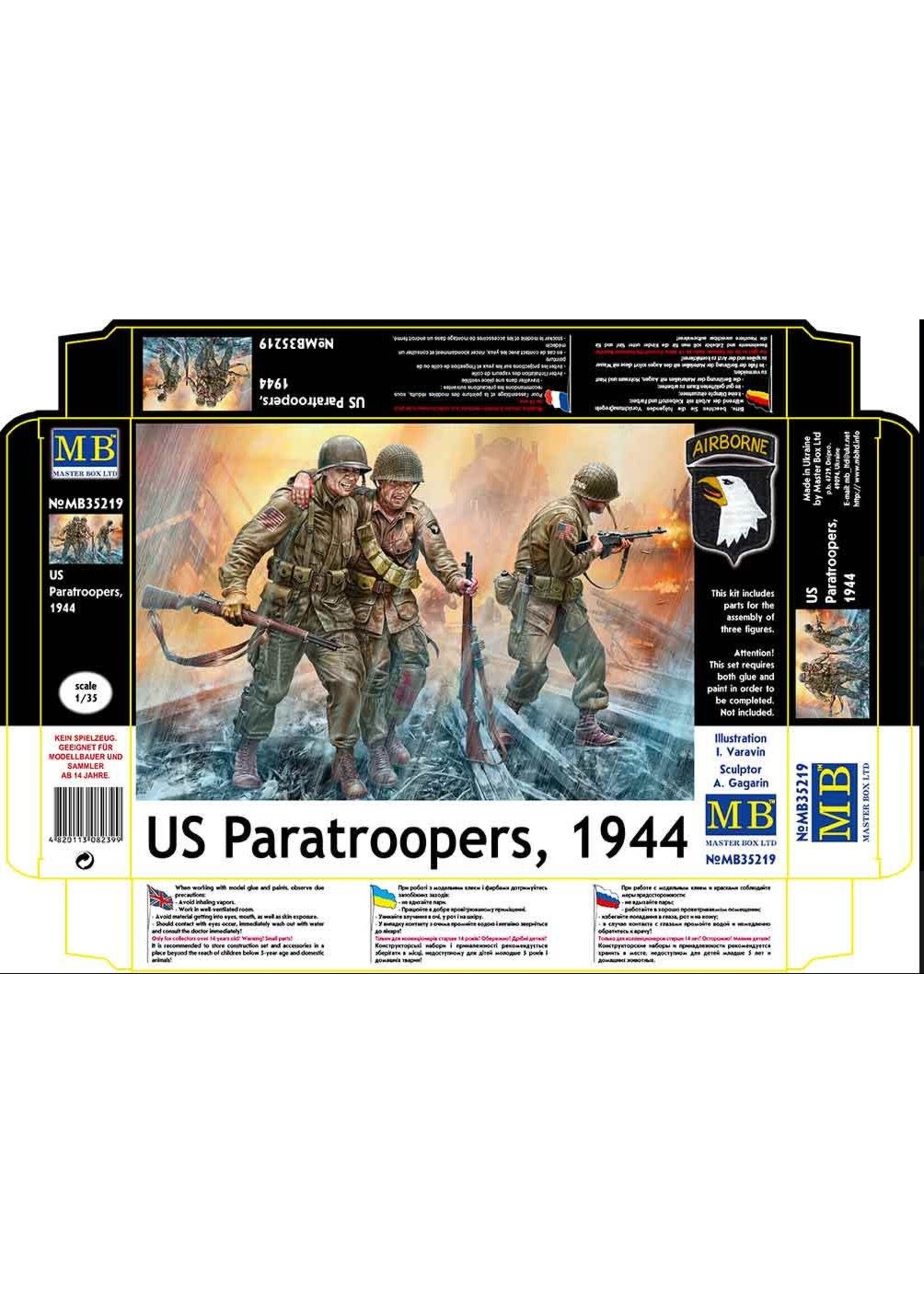 Master Box ***MSTBX35219 US Paratroopers 1944 (1/35)