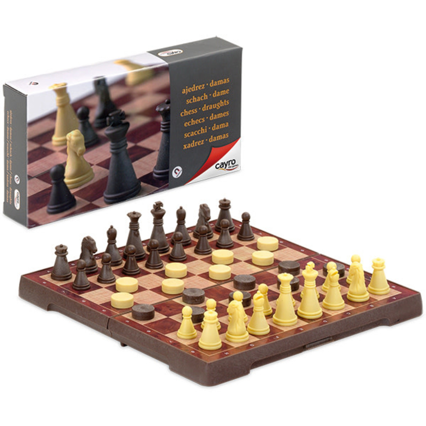 Cayro Chess & Checkers Magnetic Large