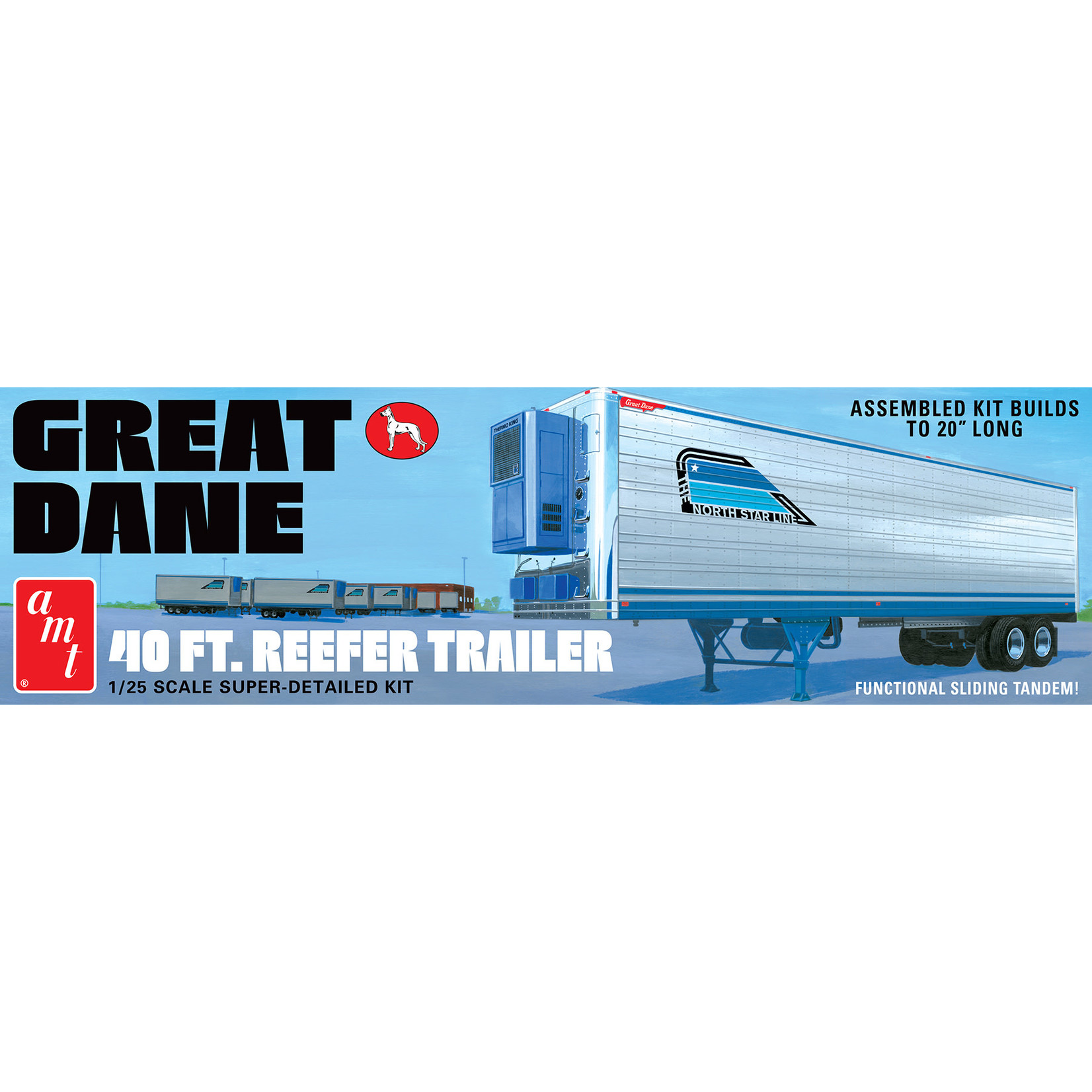 AMT AMT1249 Great Dane 40 foot Reefer Trailer - Coors (1/25)
