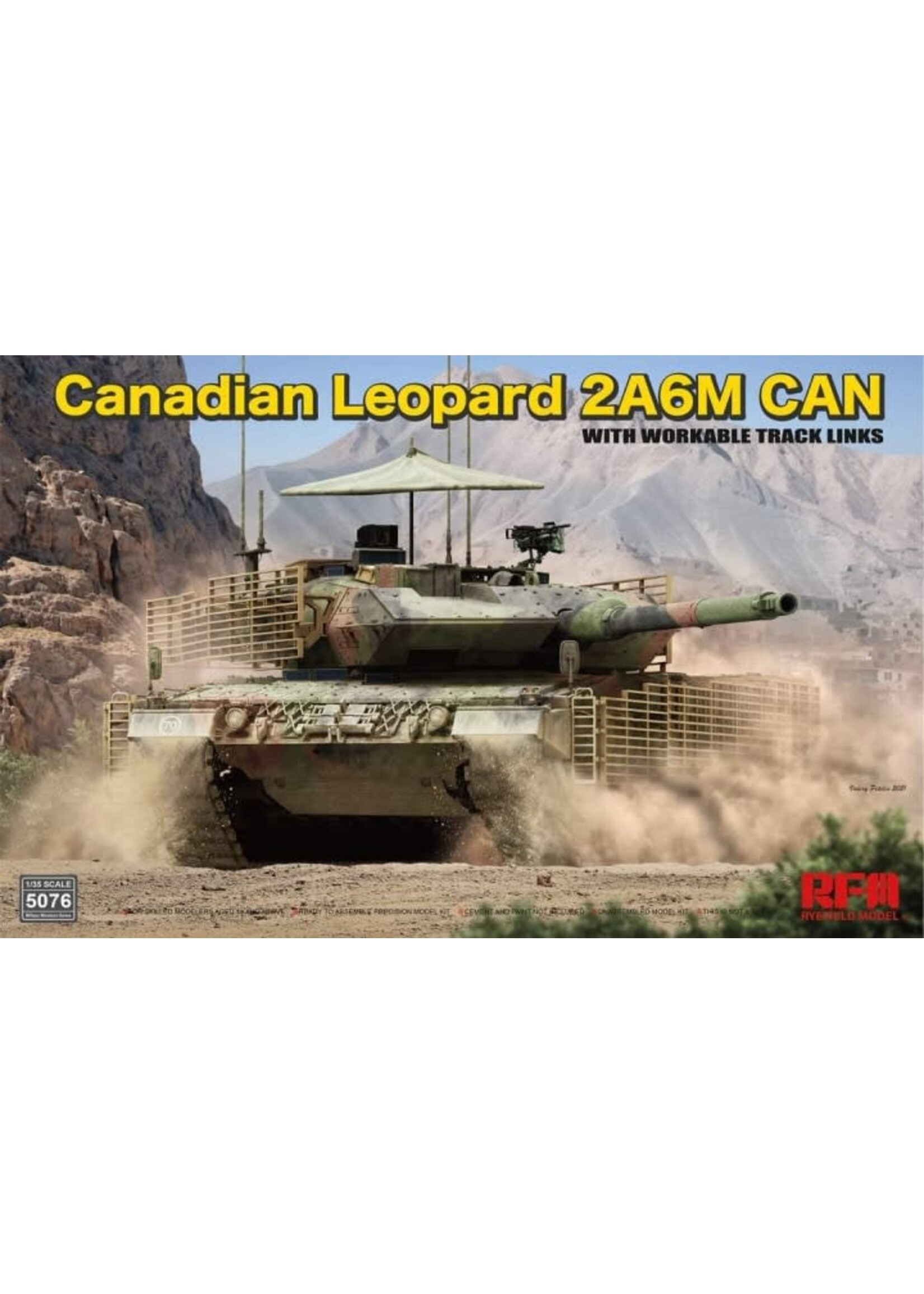 Rye Field Model RFMRM5076 Canadian Leopard 2A6M with Workable Tracks (1/35)