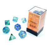 Chessex 27556 Nebula 7pc Oceanic/Gold Luminary RPG Dice