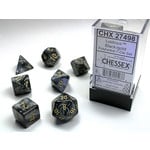 Chessex 27498 Lustrous 7pc Black/Gold RPG Dice