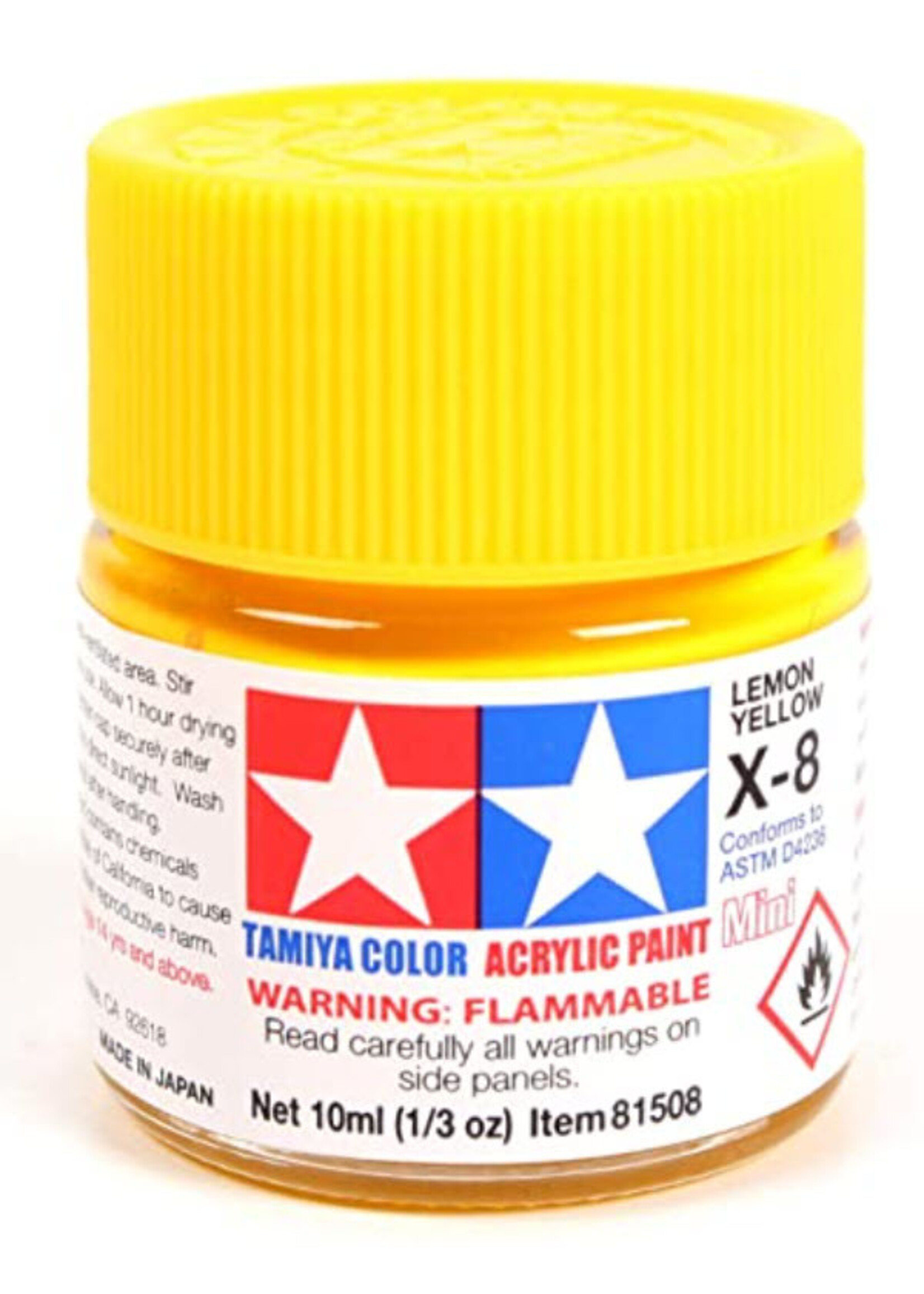 Tamiya TAMEX08 Enamel Gloss Lemon Yellow (10ml)