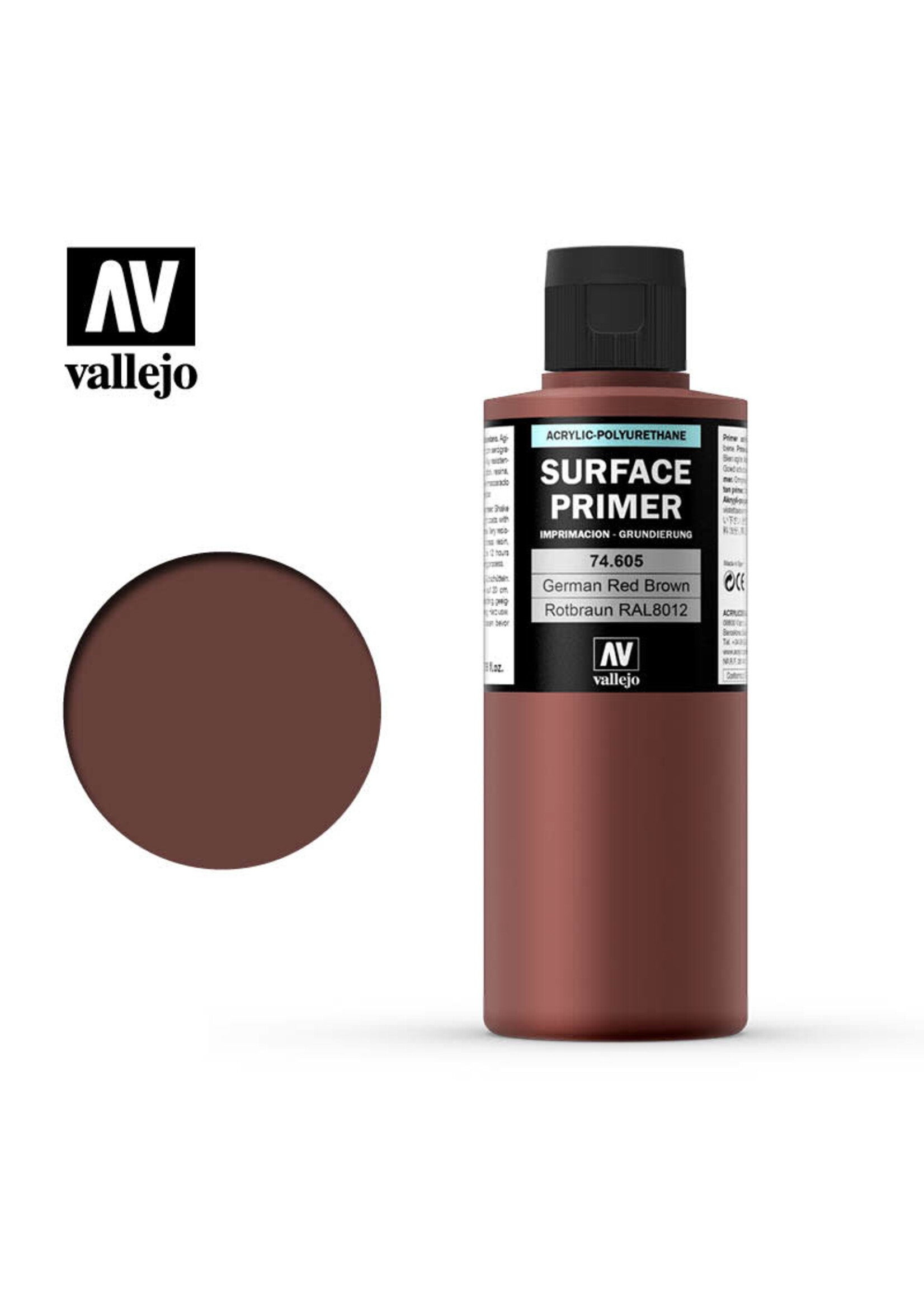 Vallejo VAL74605 Primer German Red Brown (200ml)