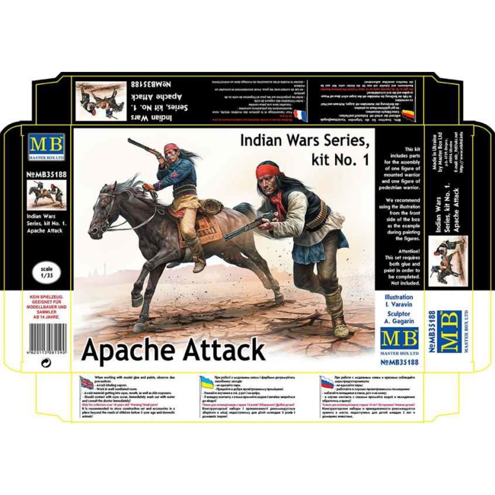 Master Box MSTBX35188 Indian Wars Series Apache Attack (1/35)