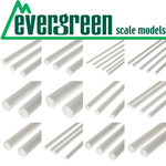 Evergreen Scale Models EVE253 Styrene 3/16 inch Square Tube (3pc)