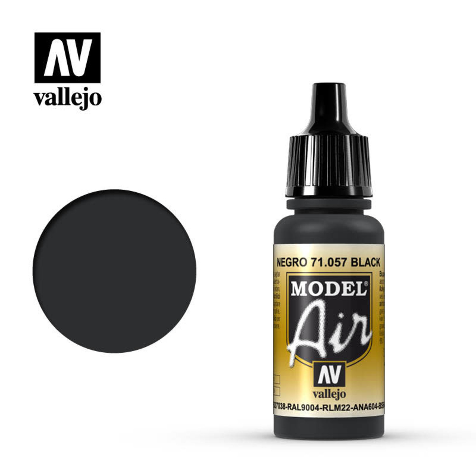 Vallejo VAL71057 Model Air Black (17ml)