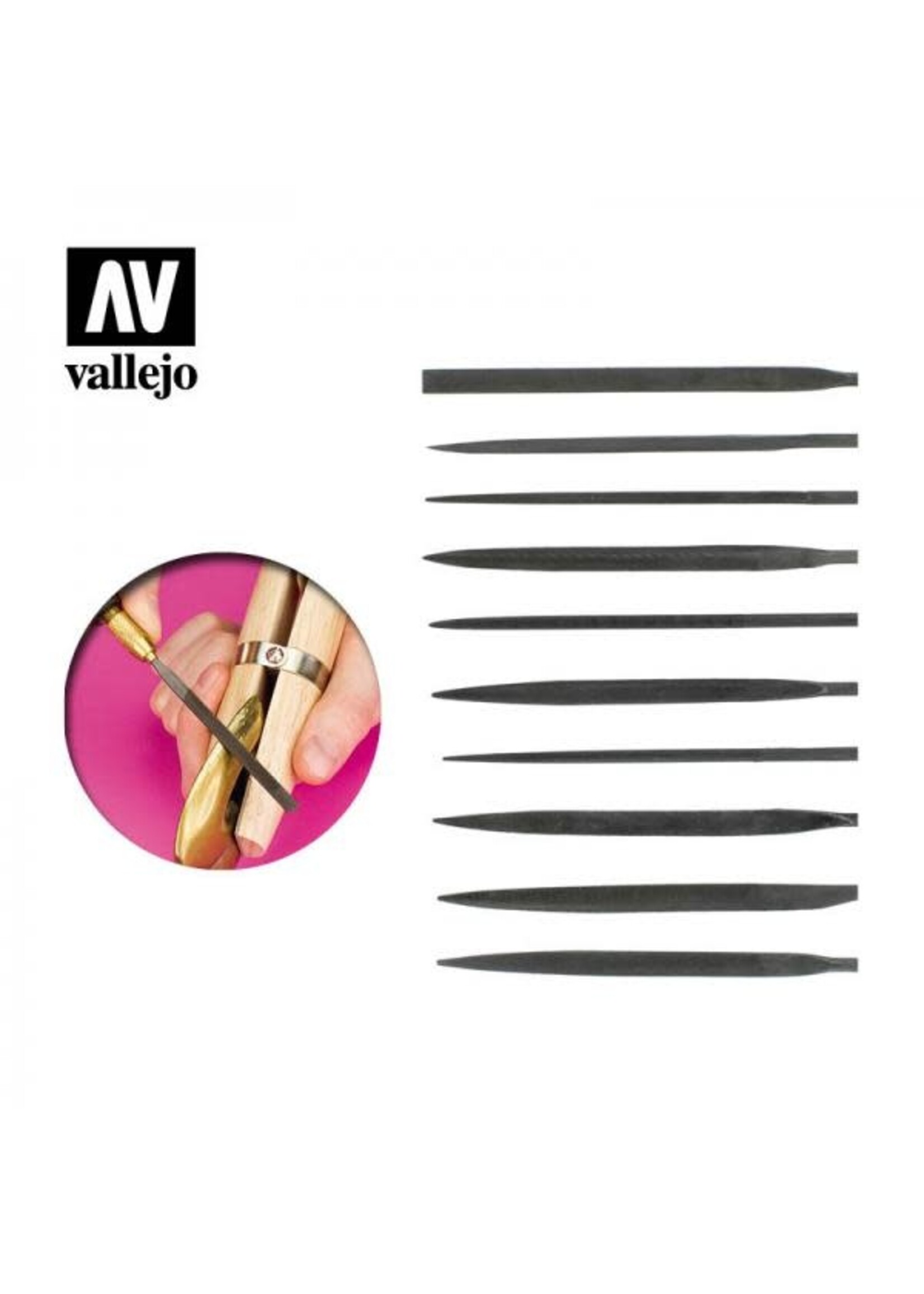 Vallejo VALT03001 Budget Needle File Set (10pc)