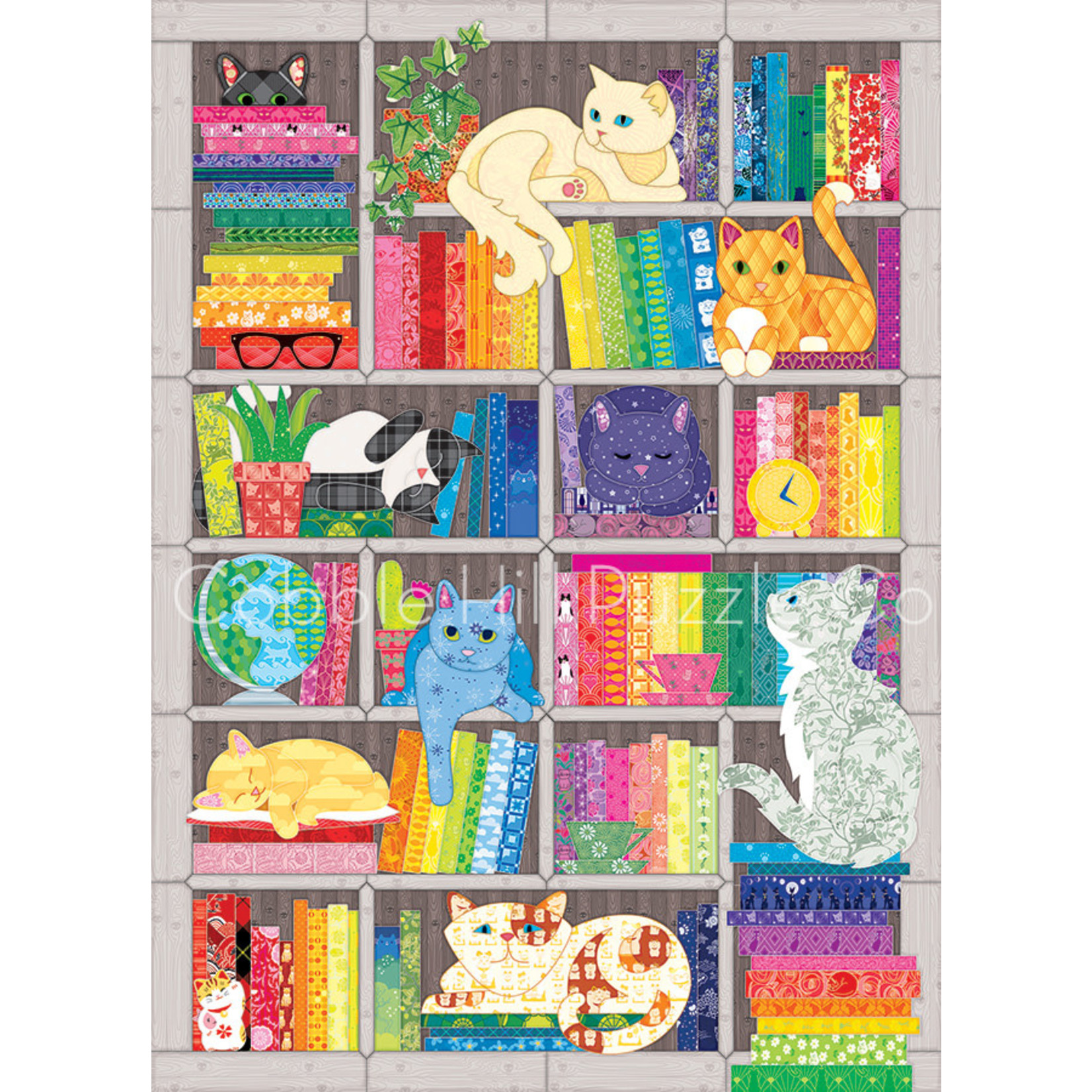 Cobble Hill CH80356 Rainbow Cat Quilt (Puzzle1000)