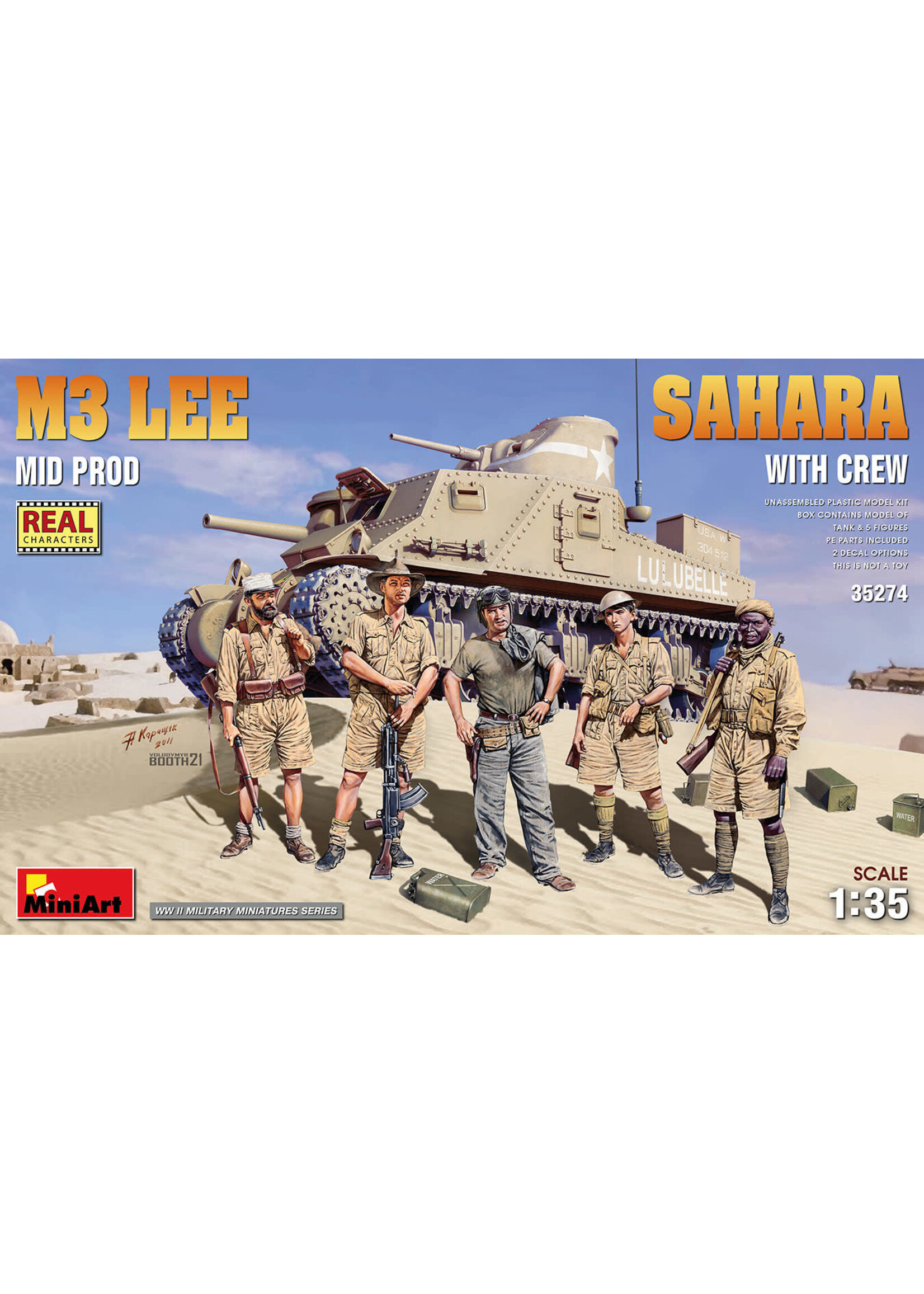MiniArt ***zMIART35274 M3 Lee Mid Production Sahara with Crew (1/35)