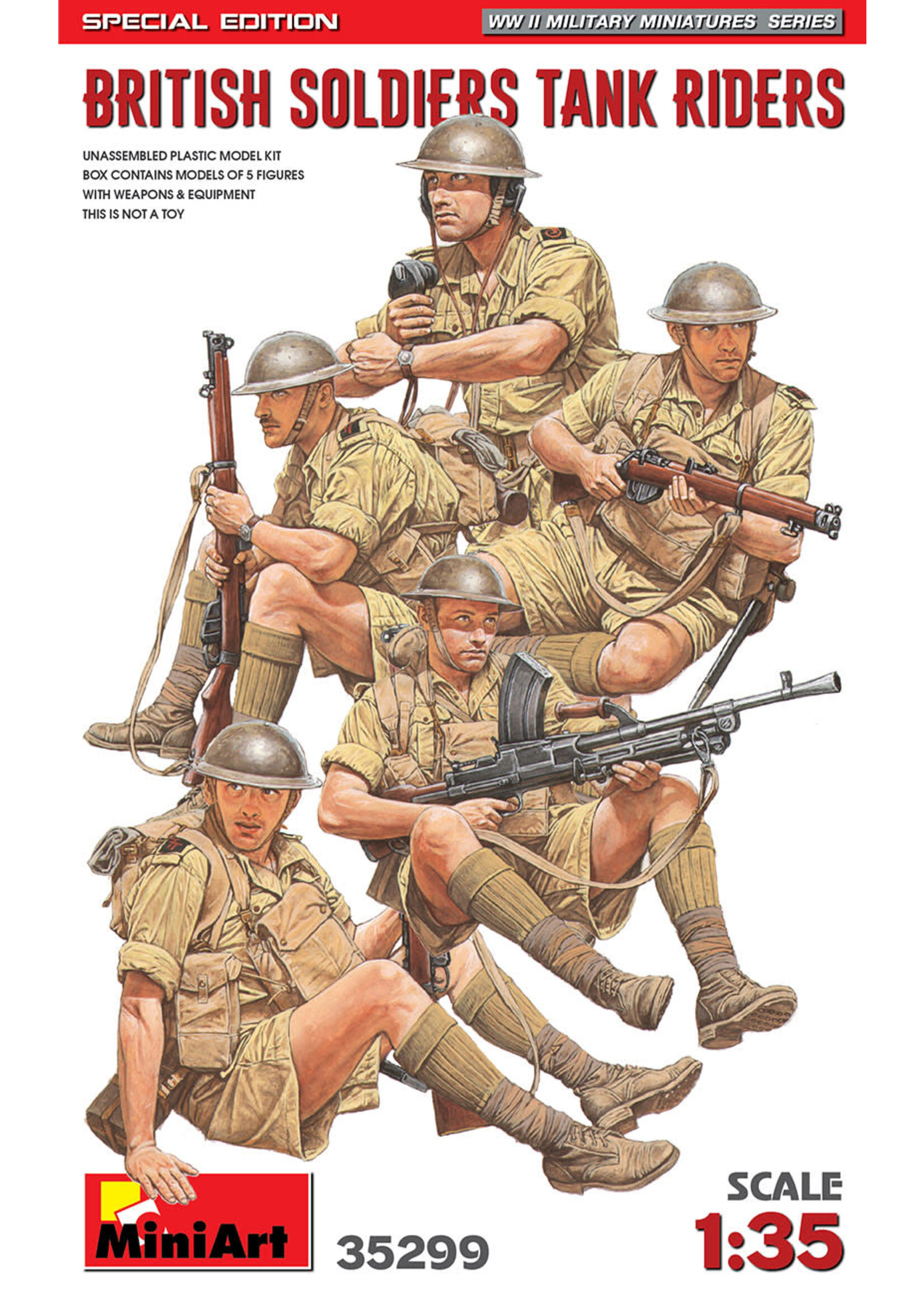 MiniArt ***zMIART35299 British Soldiers Tank Riders Special Edition (1/35)