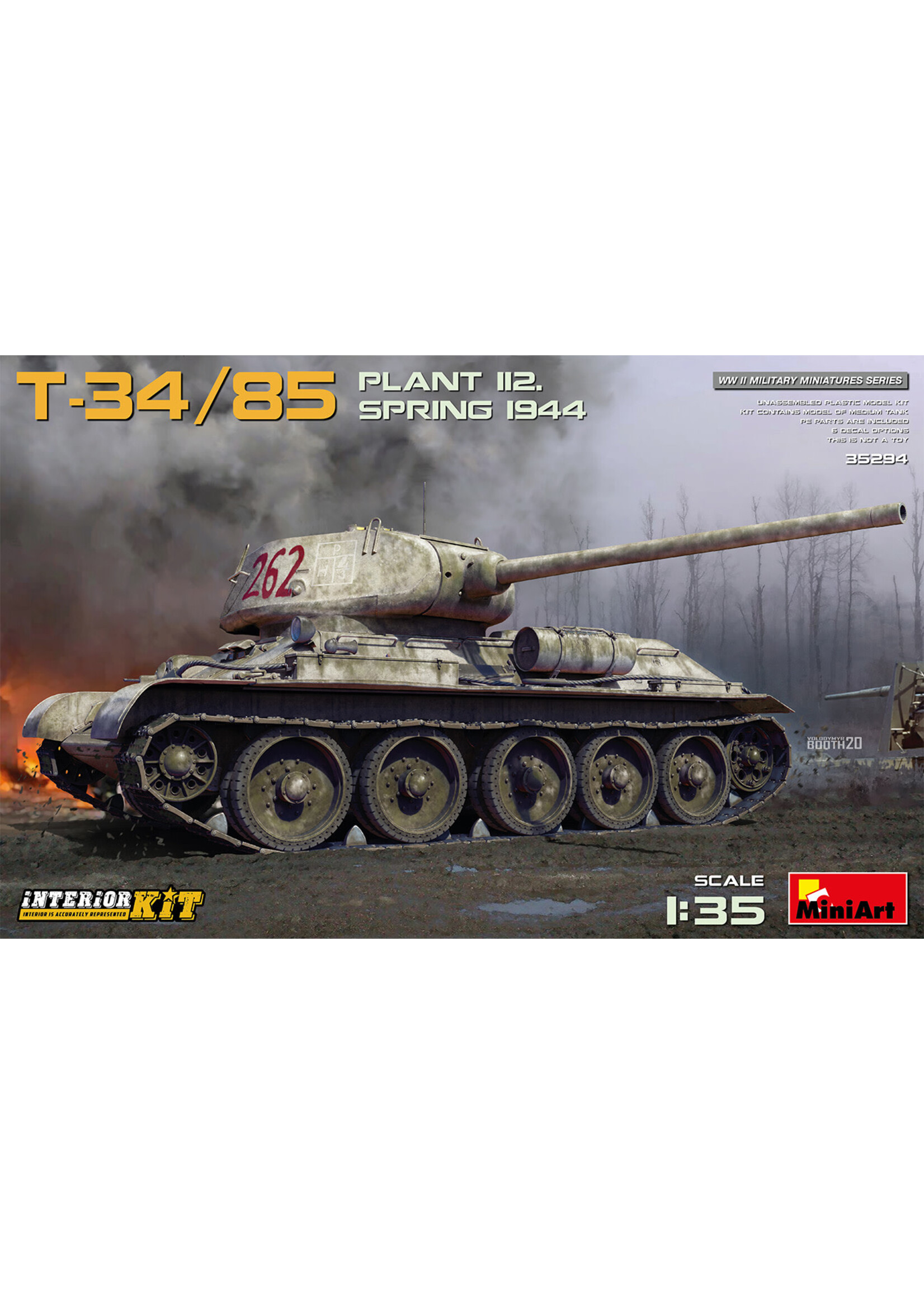 MiniArt ***MIART35294 T-34-85 Plant 112 Spring 1944 Interior Kit (1/35)