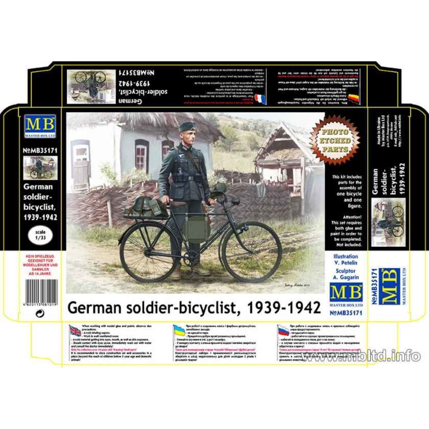 Master Box ***MSTBX35171 German Soldier Bicyclist 1939-1942 (1/35)