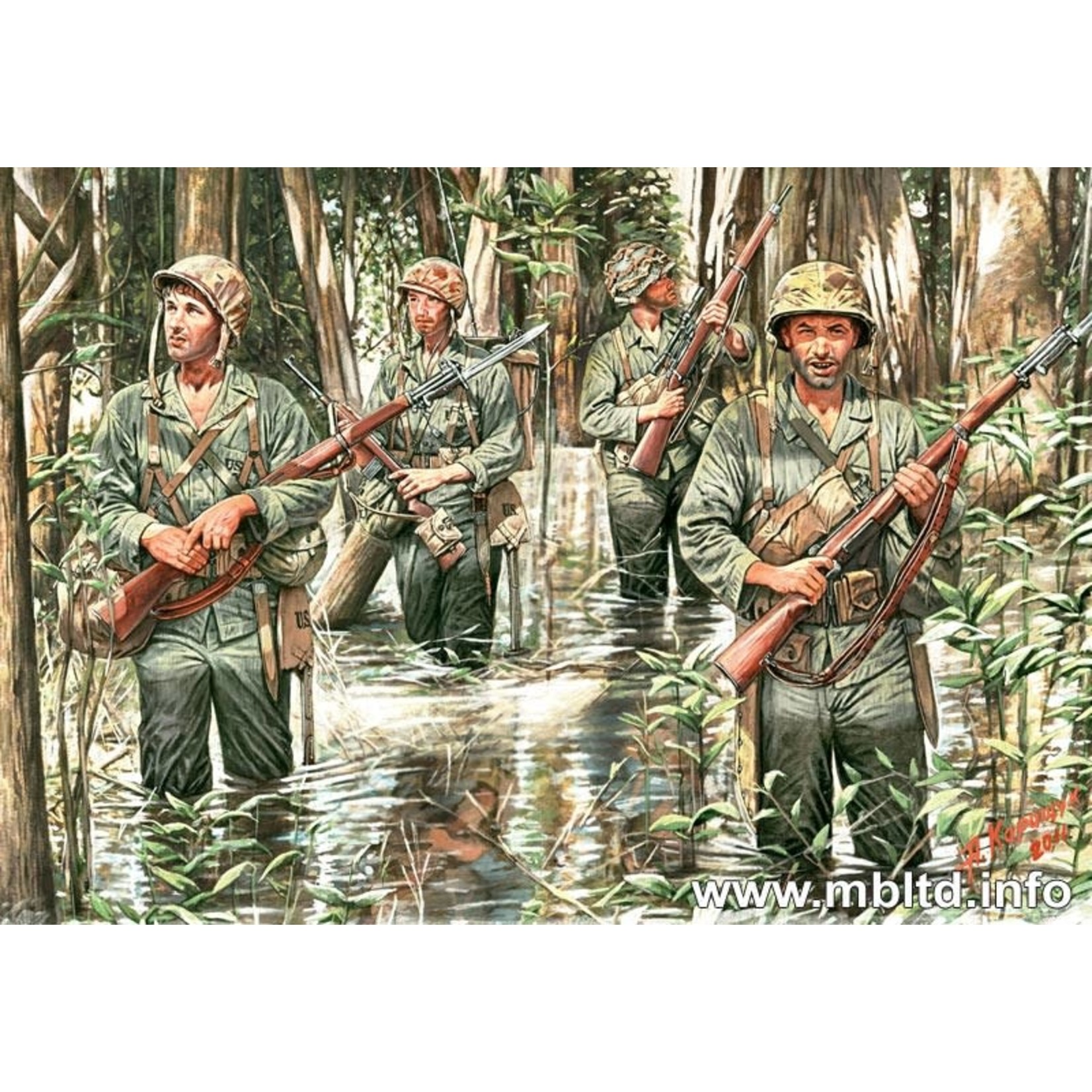 Master Box MSTBX3589 US Marines in Jungle WWII Era (1/35)